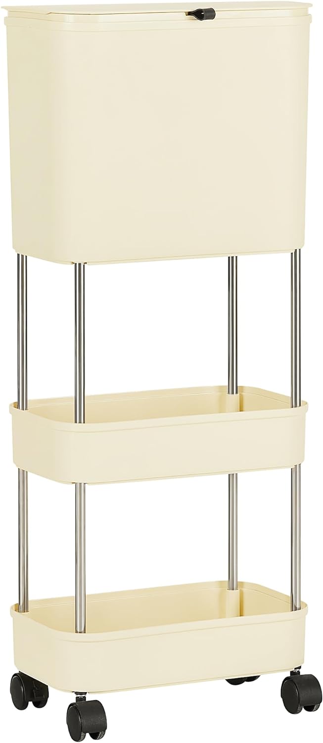 VECELO Kitchen Trash Can with Lid