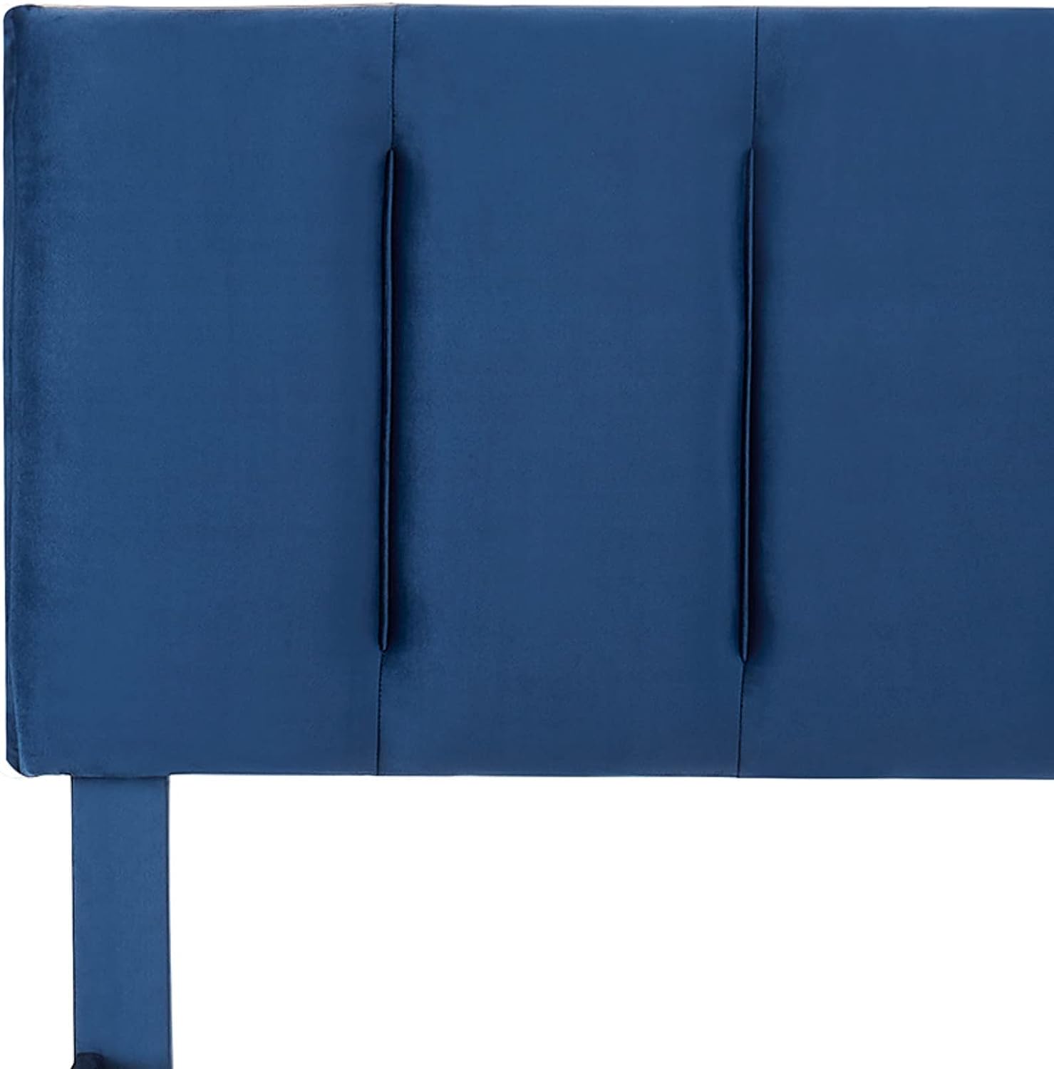 VECELO Modern Upholstered Platform Bedframe, Adjustable Headboard