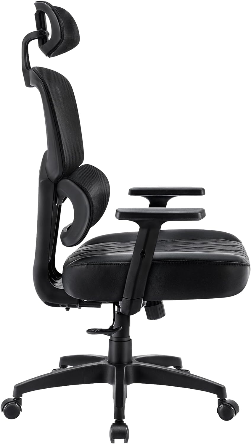 VECELO Tall Swivel Ergonomic High Back Mesh Office Chair with Adjustable Headrest&Armrest