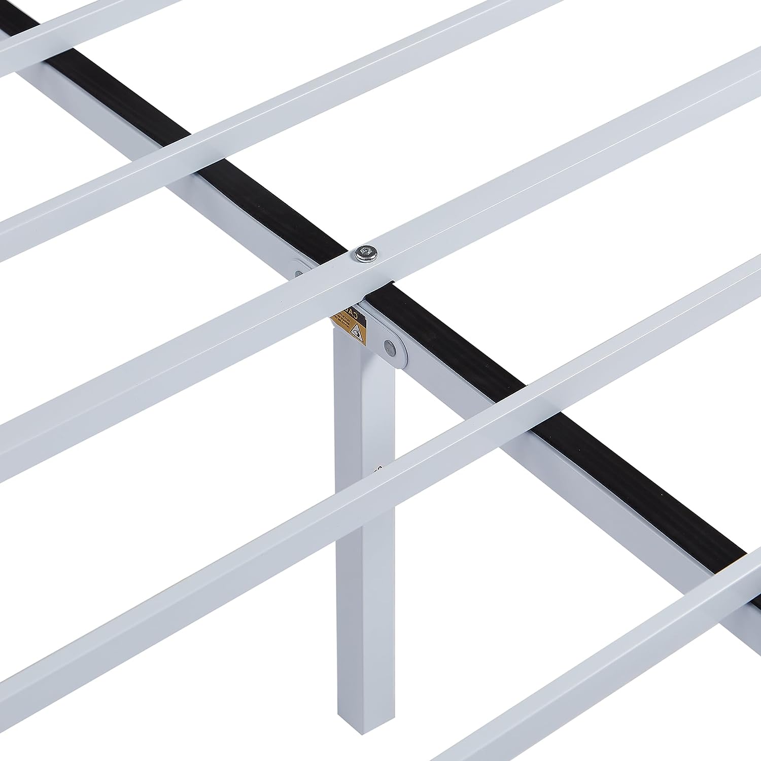 VECELO Modern Metal Bed Frame Mattress Foundation with curve headboard and Footboard - VECELO