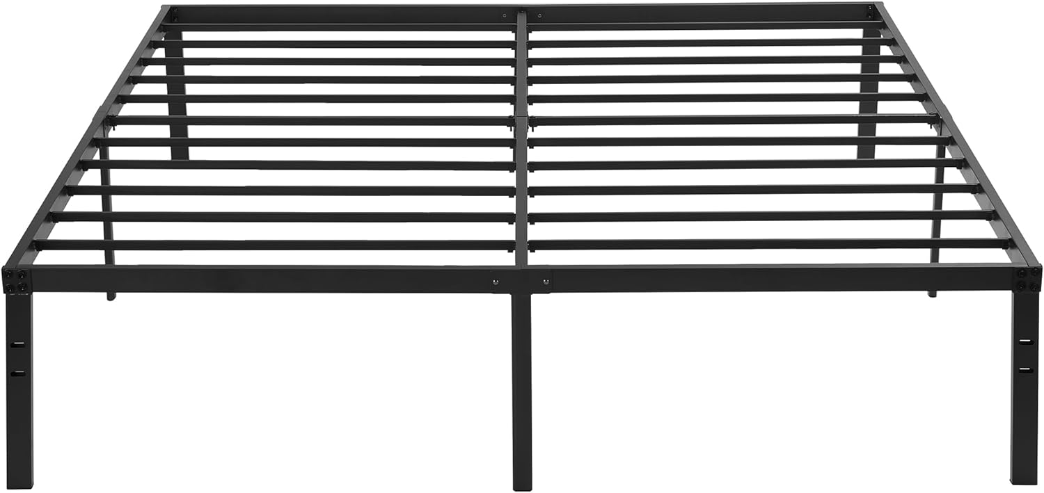 VECELO Metal Platform Bed Frame Heavy Duty Steel Slat, No Box Spring Needed