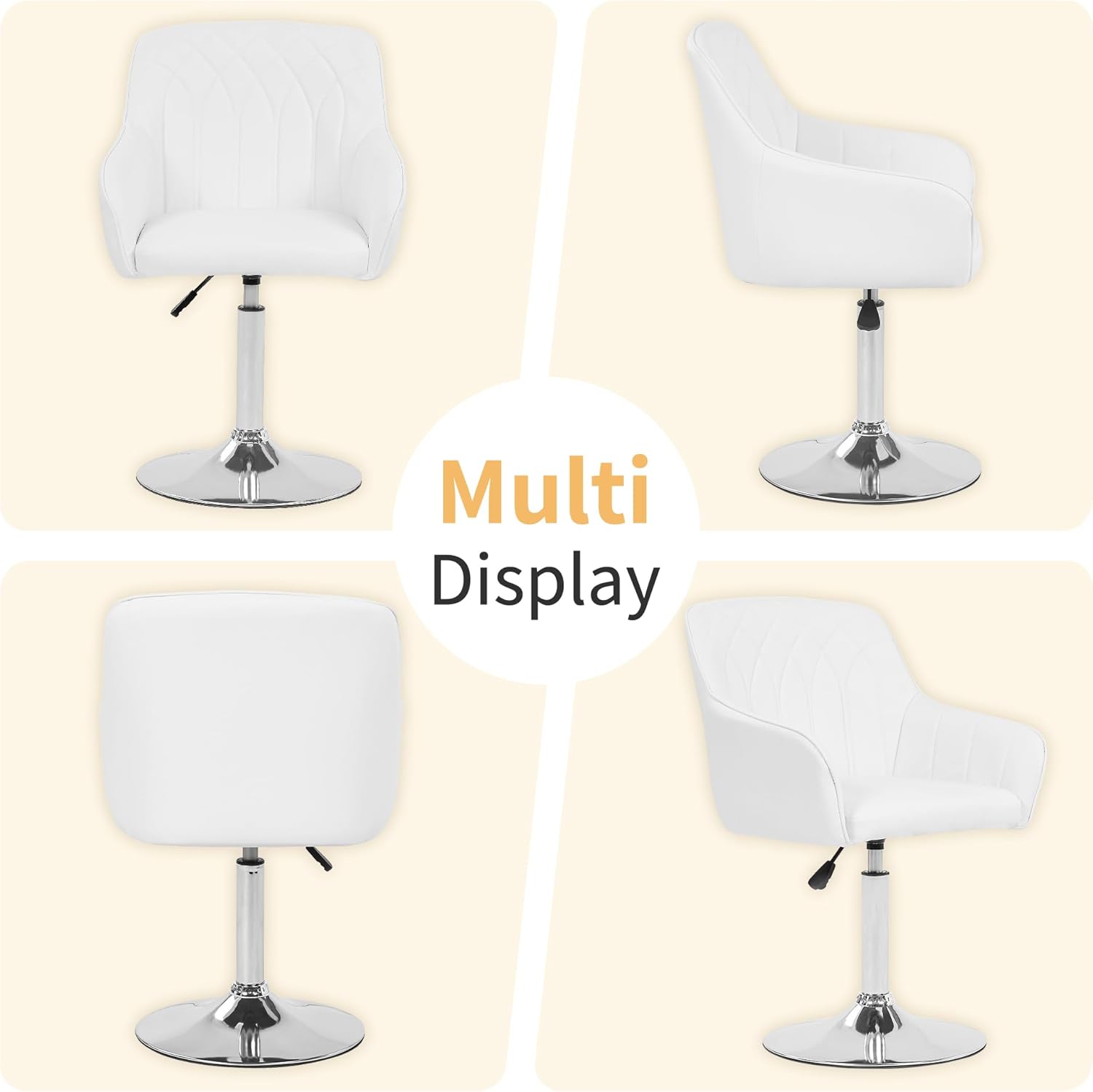 VECELO Modern Accent Chair with Adjustable Height