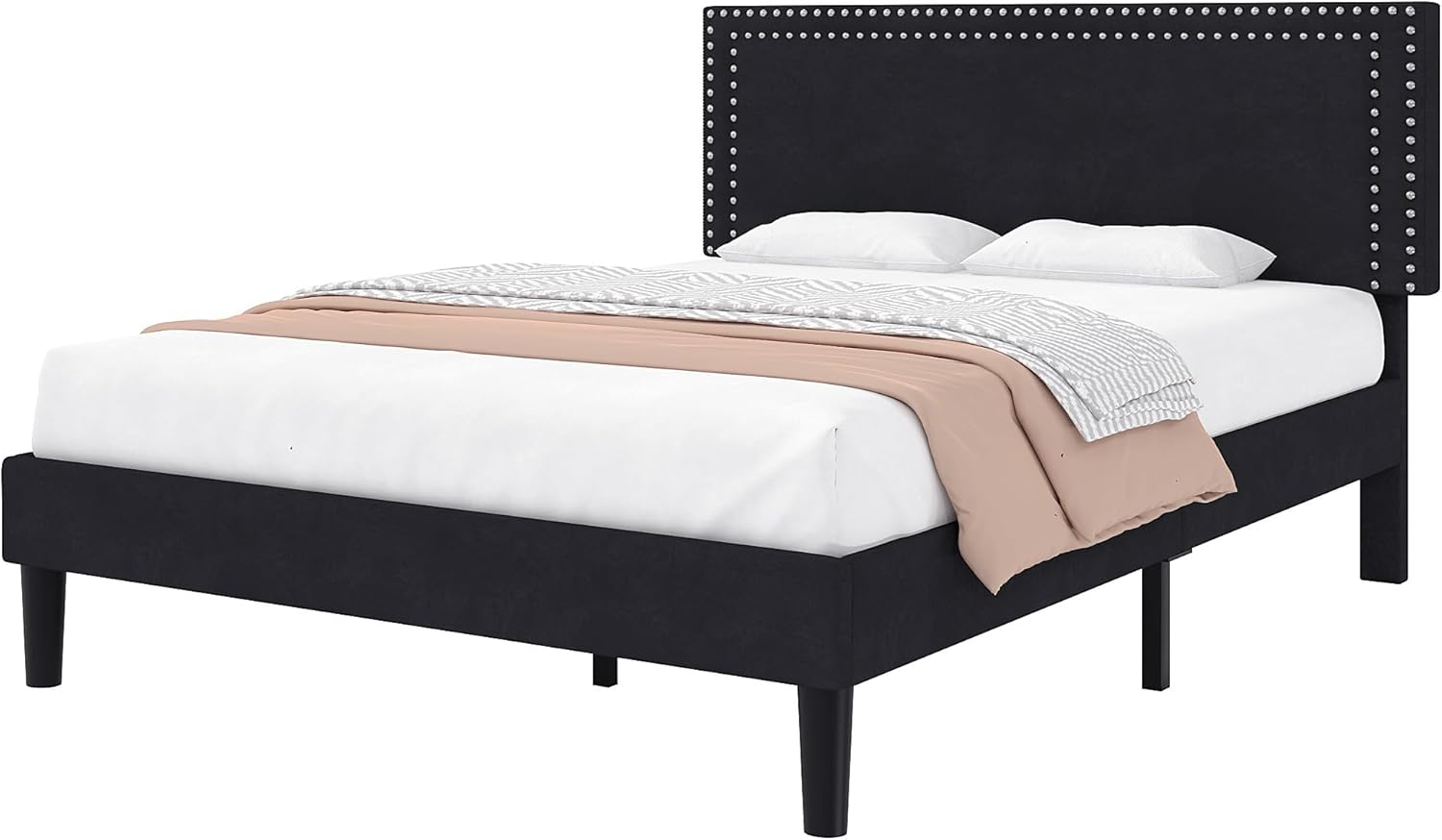 VECELO Modern Platform Bed Frame/Mattress Foundation