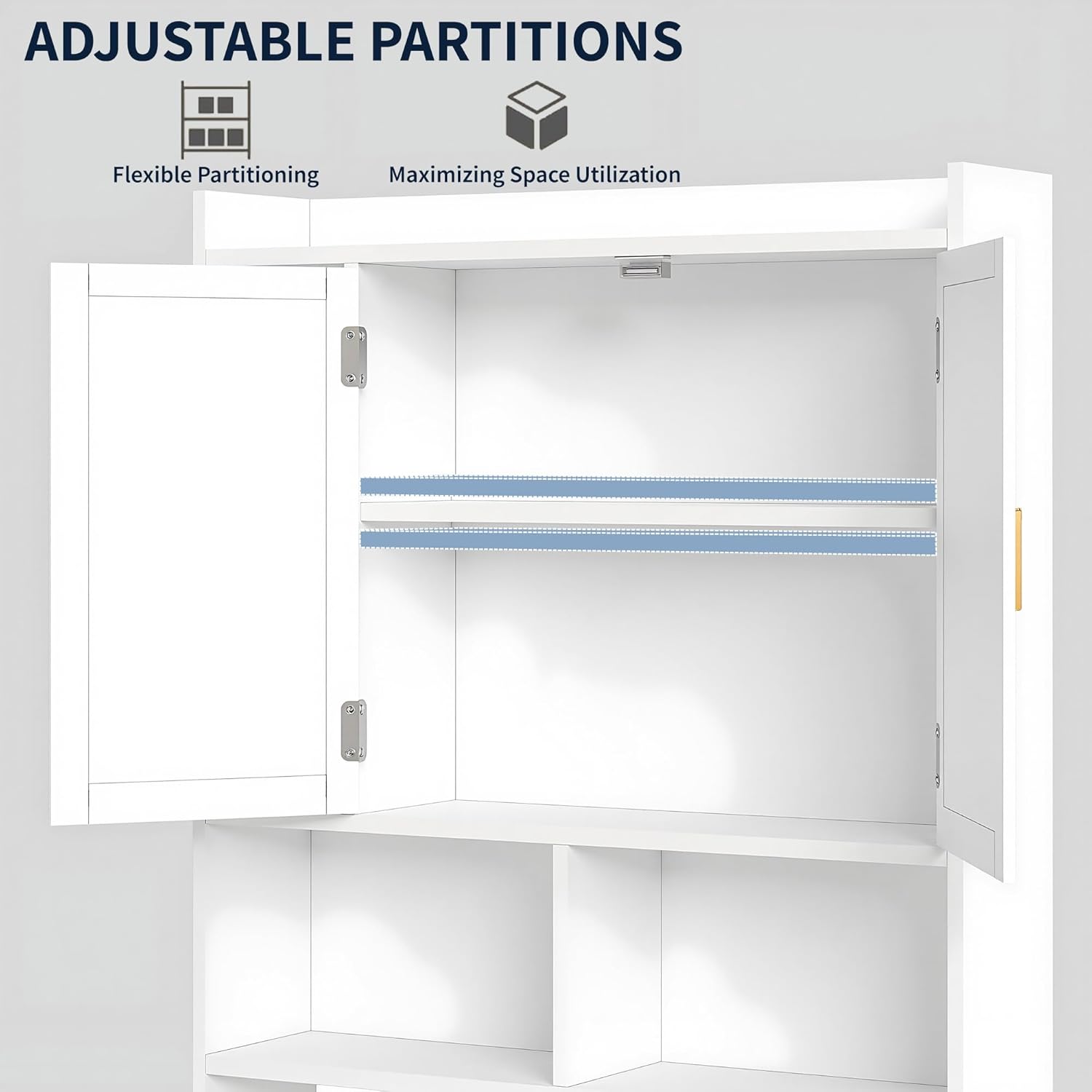 VECELO Over The Toilet Storage Cabinet