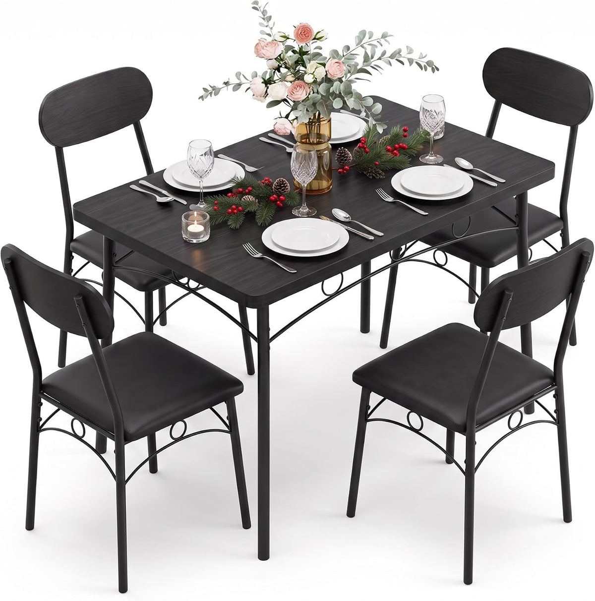 VECELO Dining Table Set