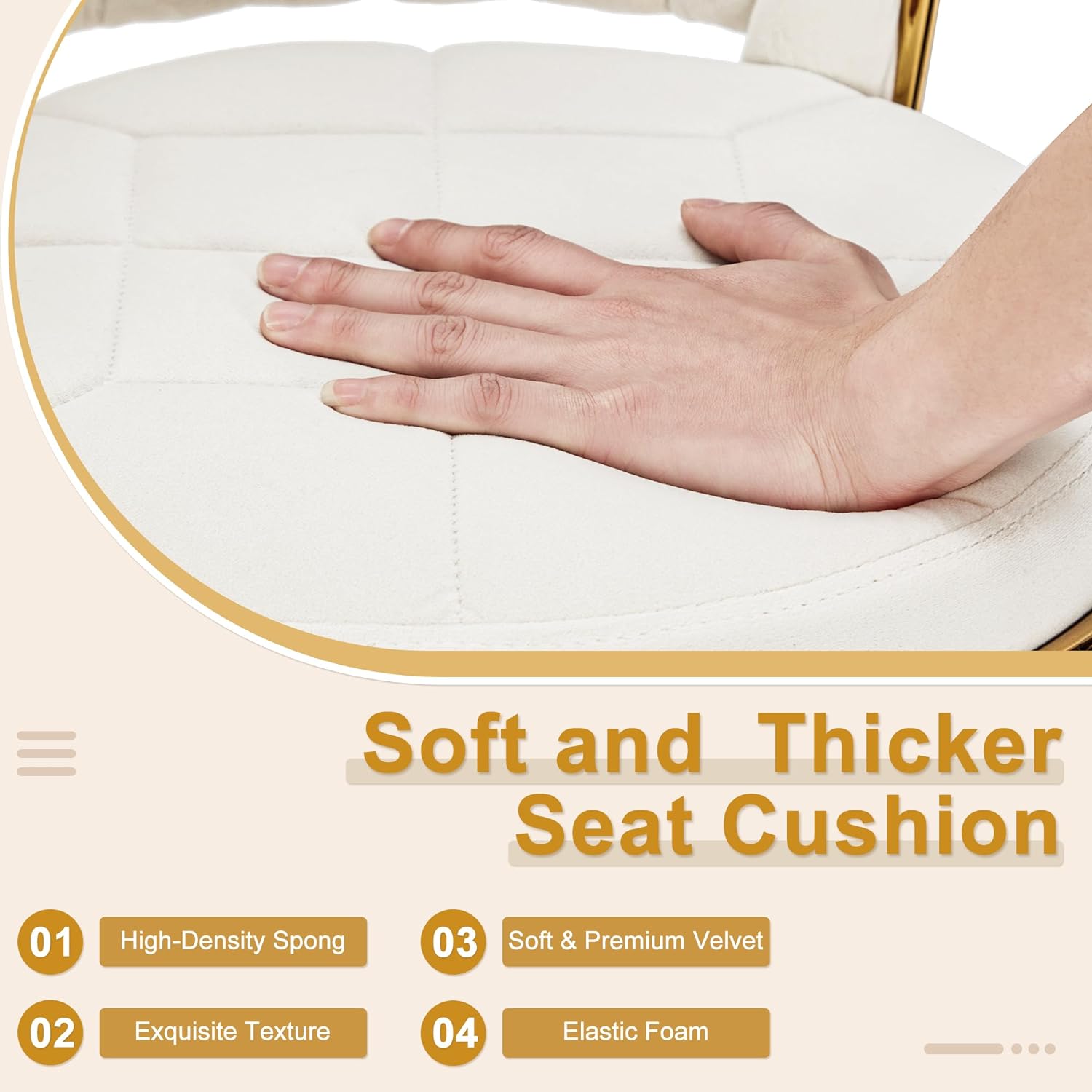 VECELO Bar Stools Set of 2, Adjustable Barstools Counter Height Stools with Back and Arm - VECELO