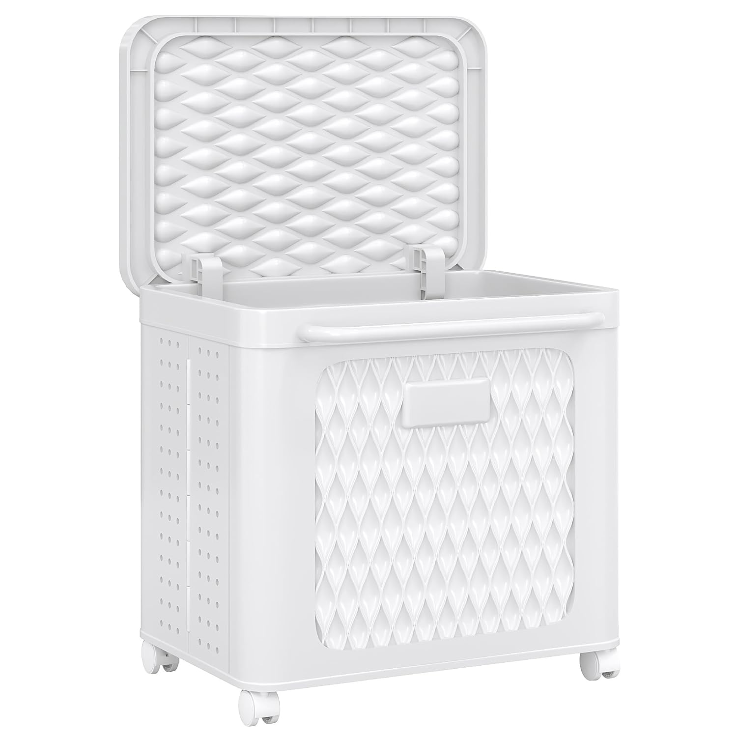 VECELO Rolling Storage Bins with Lid