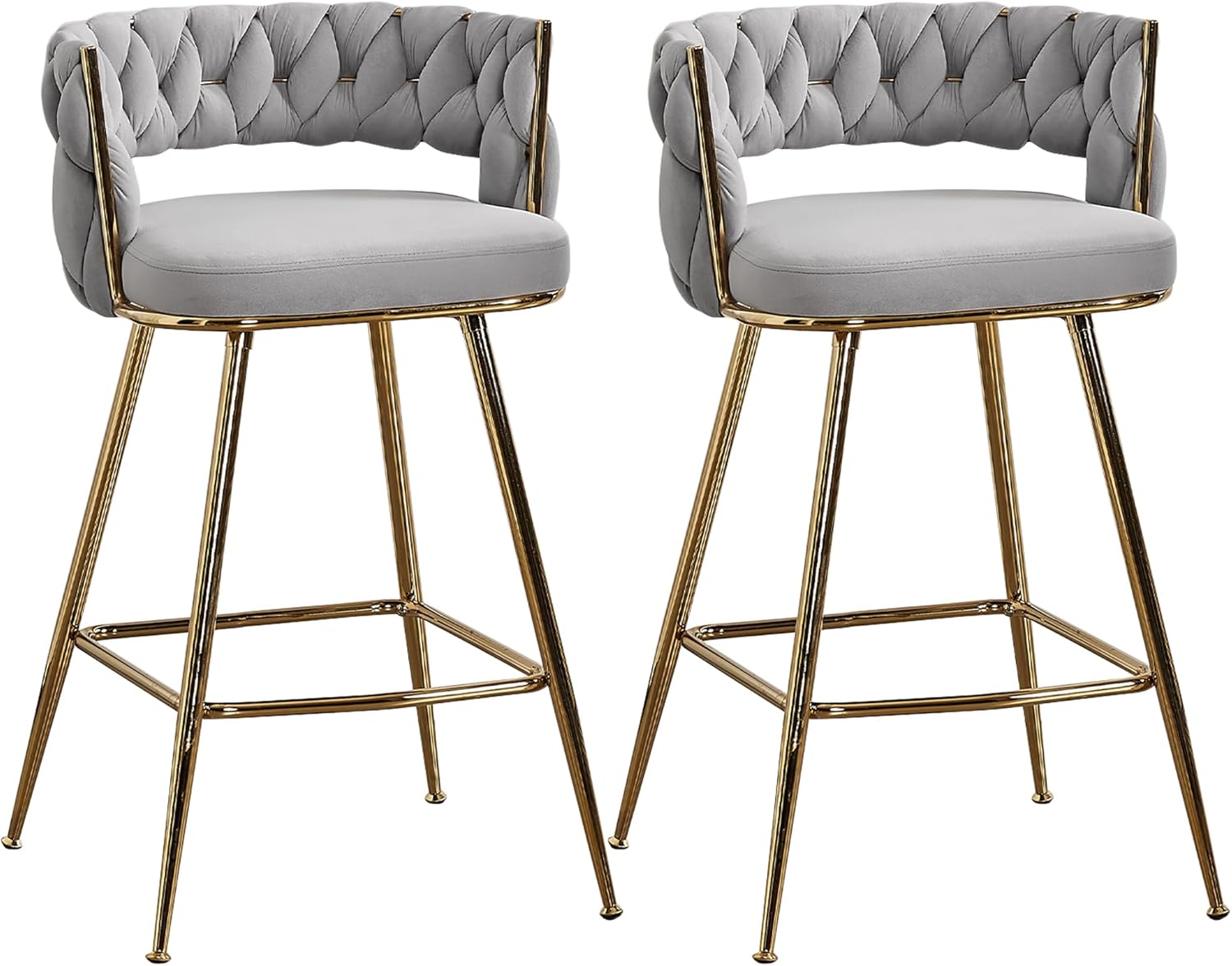 VECELO Bar Stools, Counter Height Bar Stools