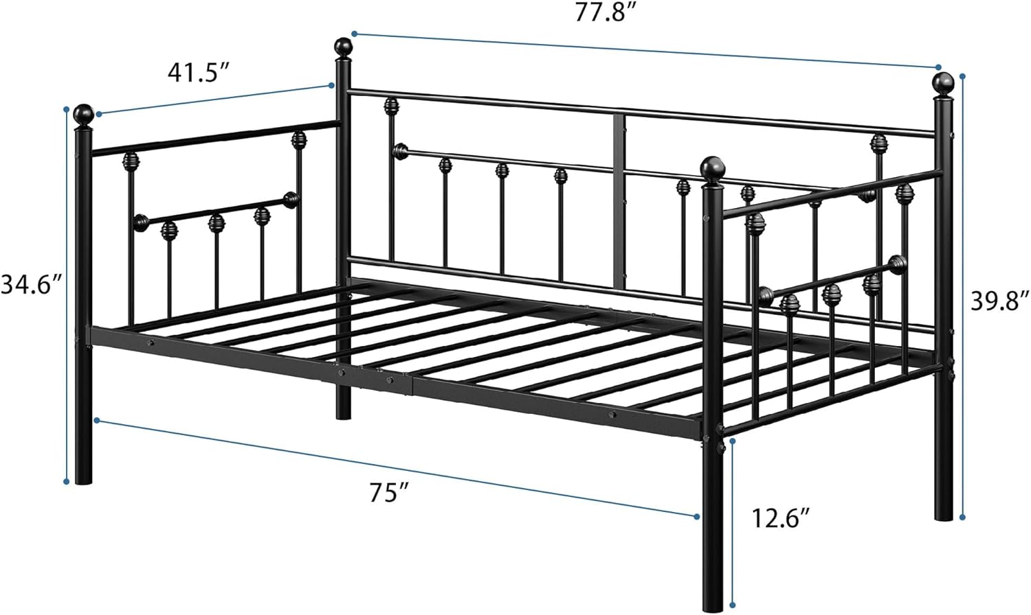 VECELO Daybed Frame