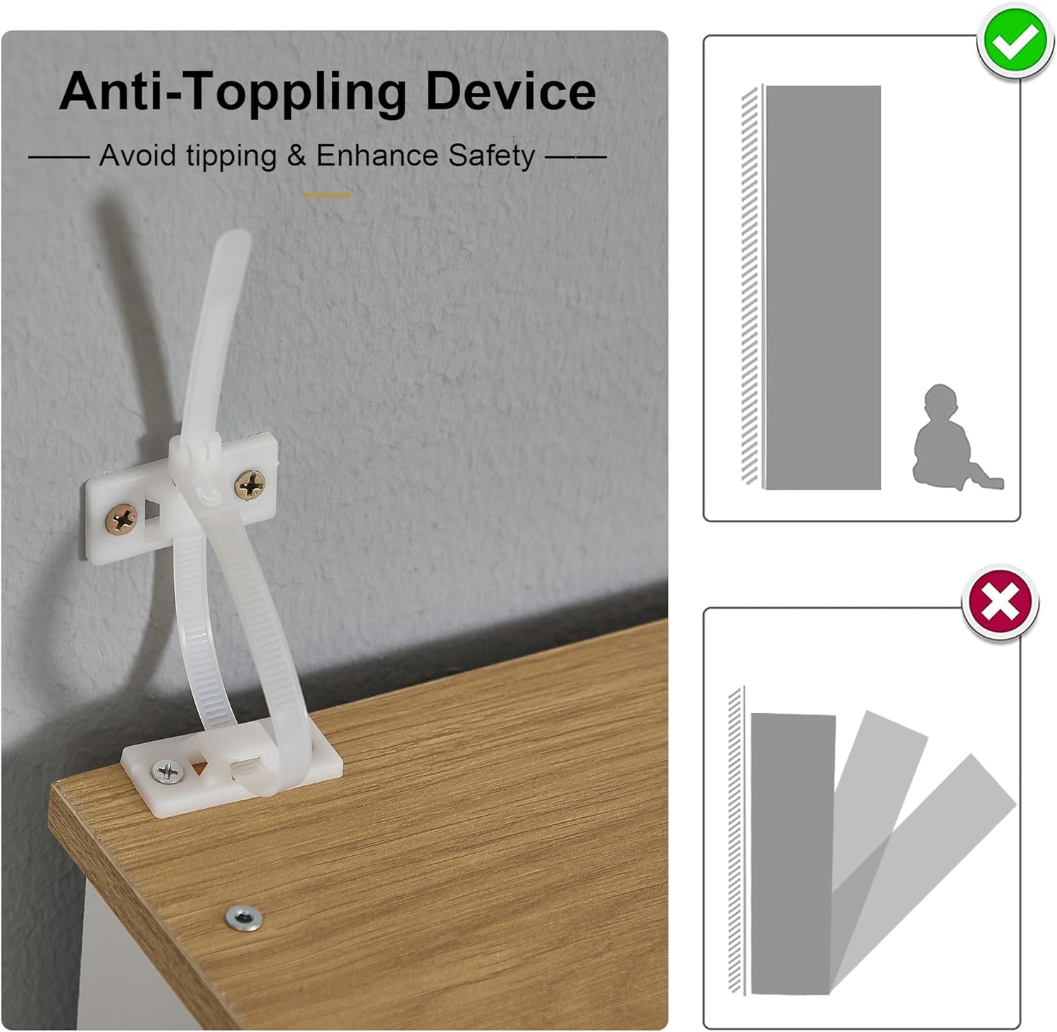 VECELO 72'' Floor Kitchen Pantry Cabinet Free Standing Buffet Hutch - VECELO