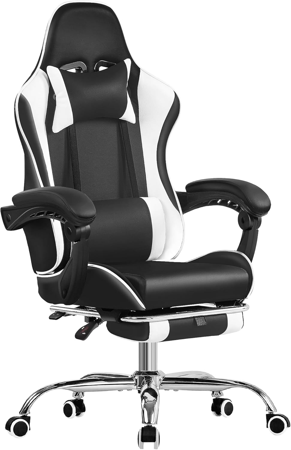 VECELO Ergonomic Gaming Chair with Footrest