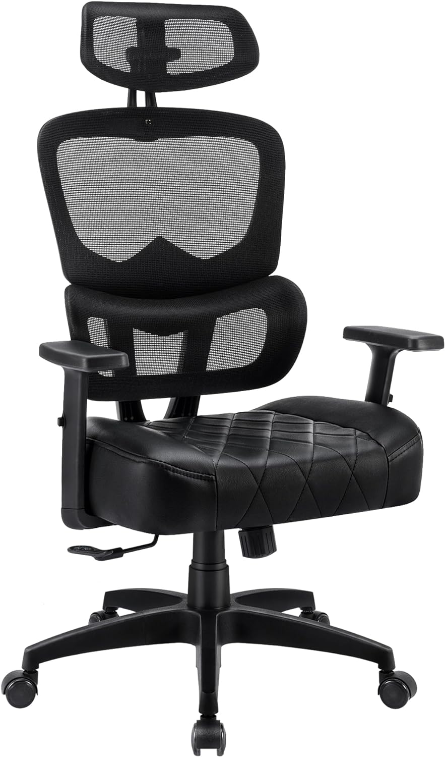 VECELO Tall Swivel Ergonomic High Back Mesh Office Chair with Adjustable Headrest&Armrest