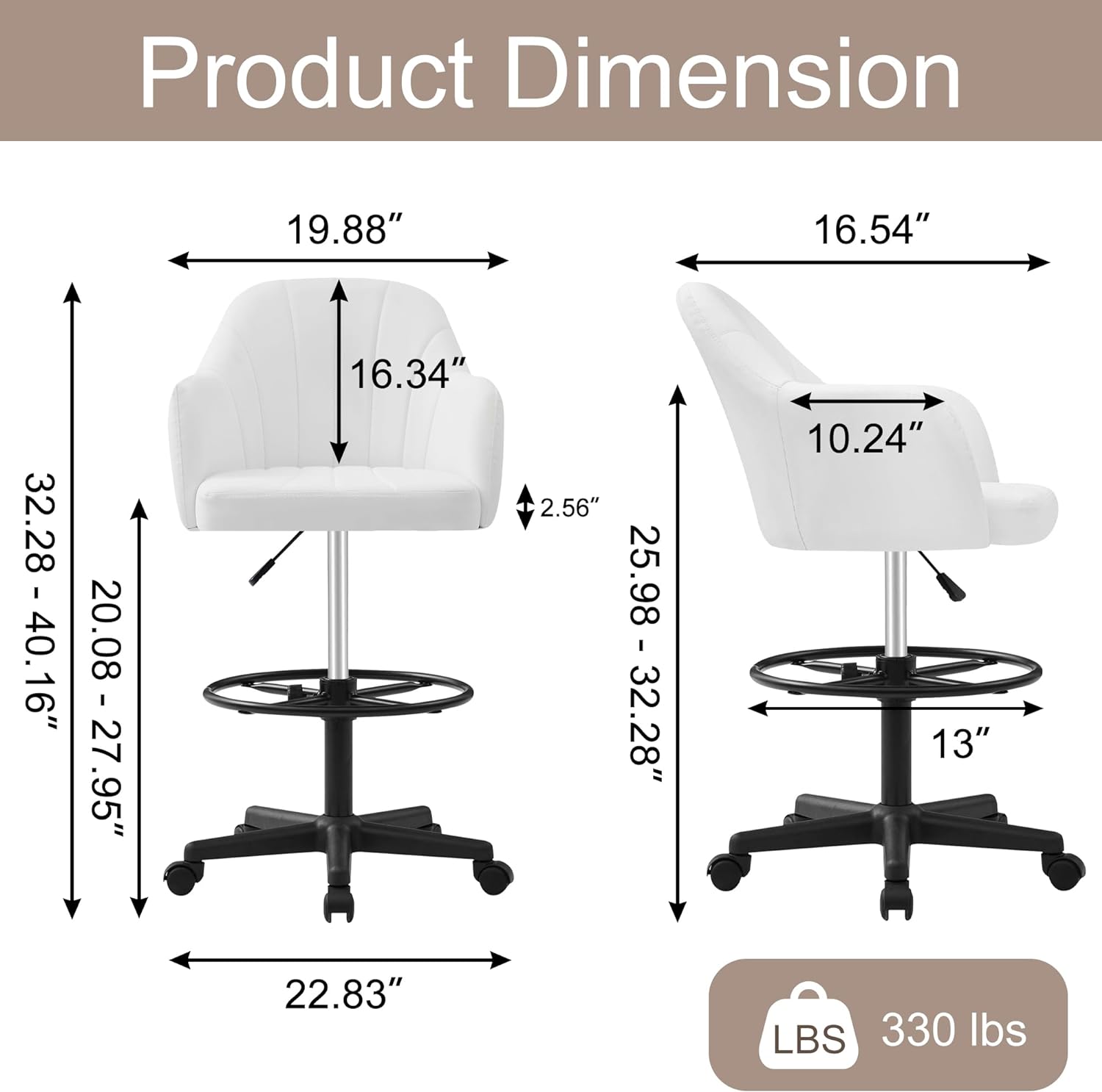 VECELO Home Office Desk Chair