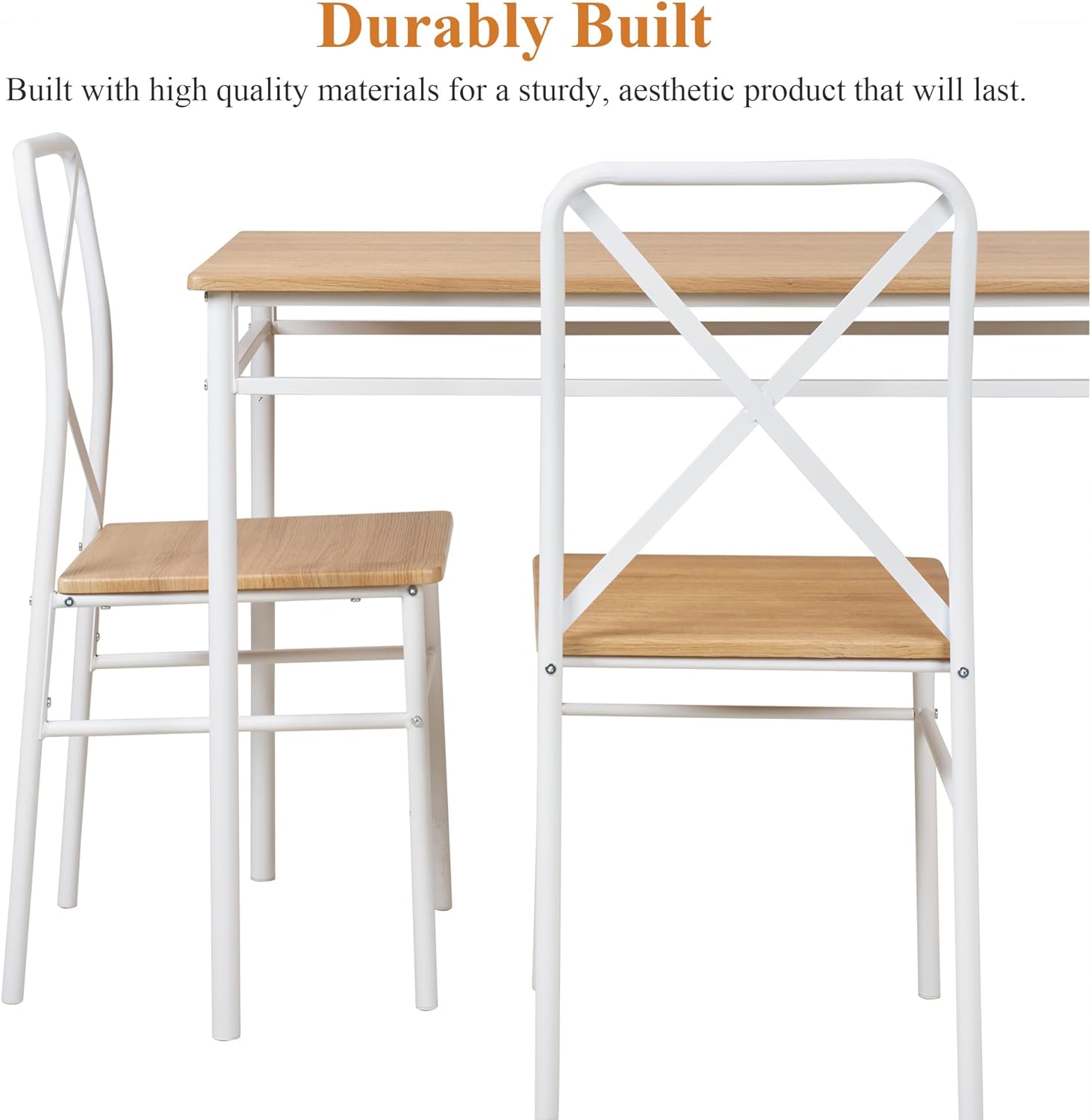 VECELO 5-Piece Kitchen Dining Table Set