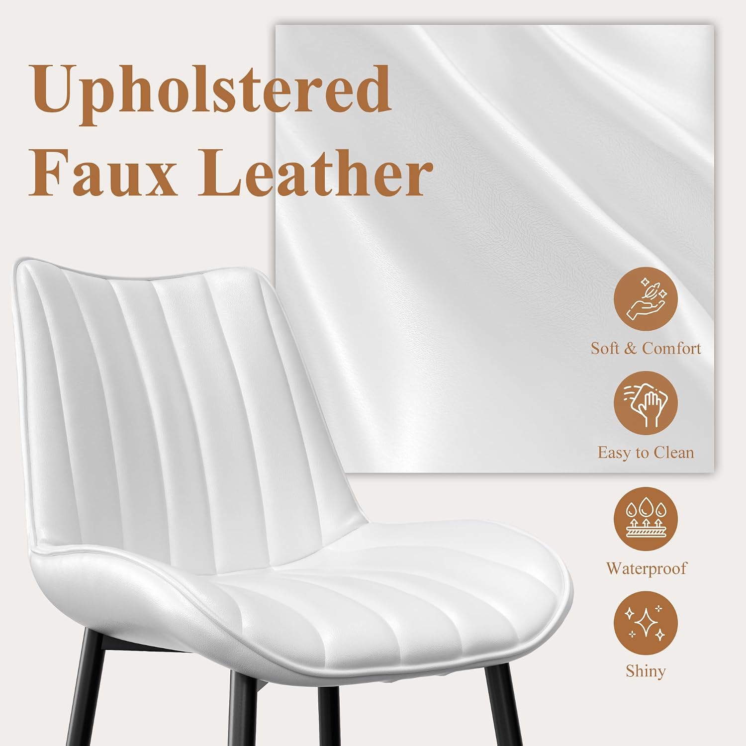 VECELO Dining Chairs Set of 2