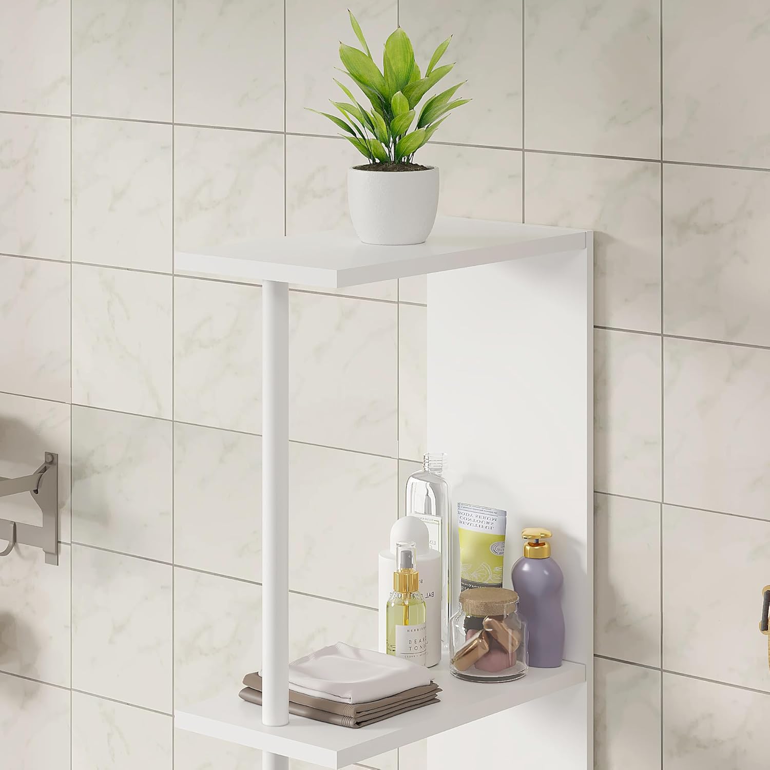 VECELO Slim Bathroom Storage Cabinet with Door - VECELO