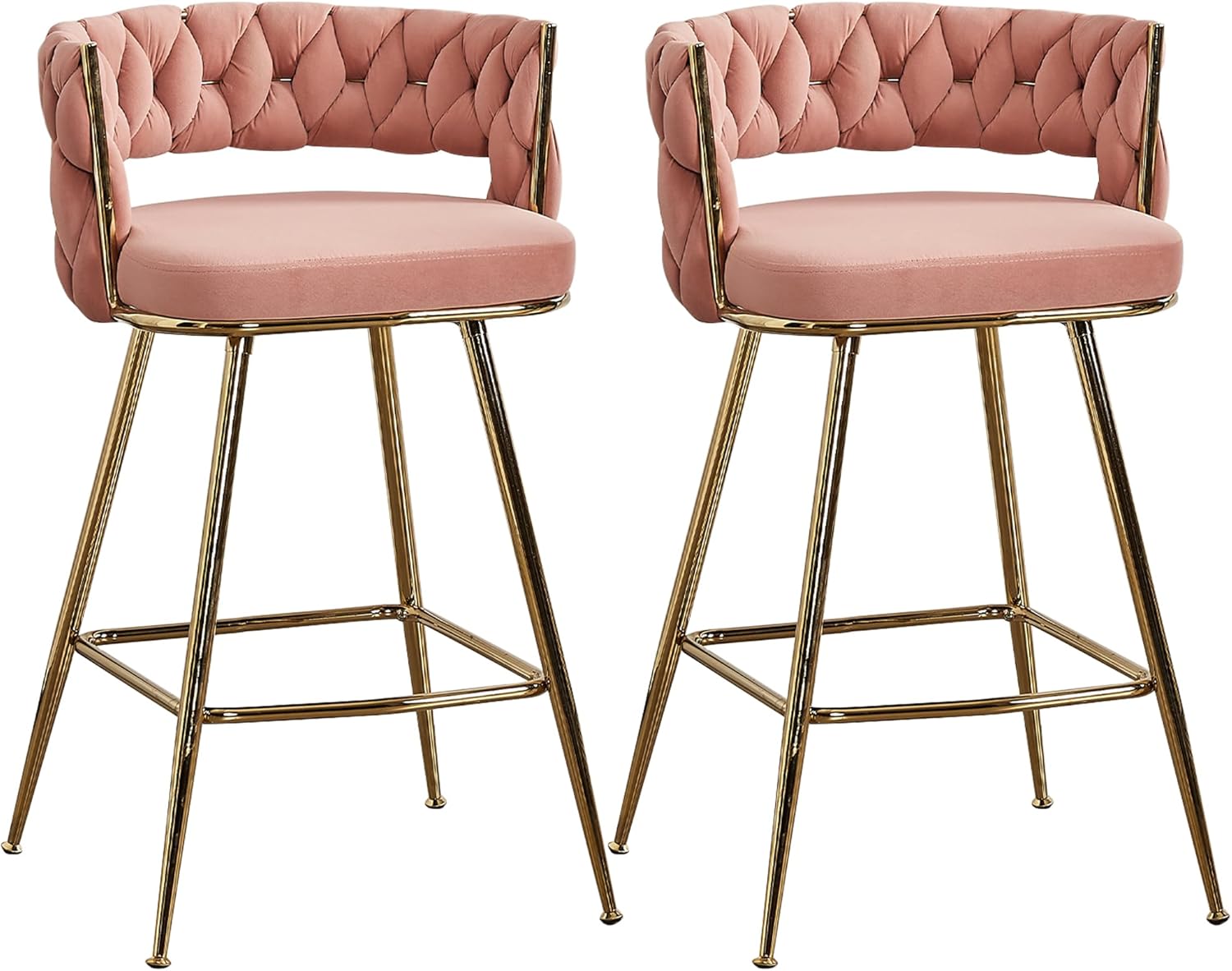 VECELO Bar Stools, Counter Height Bar Stools