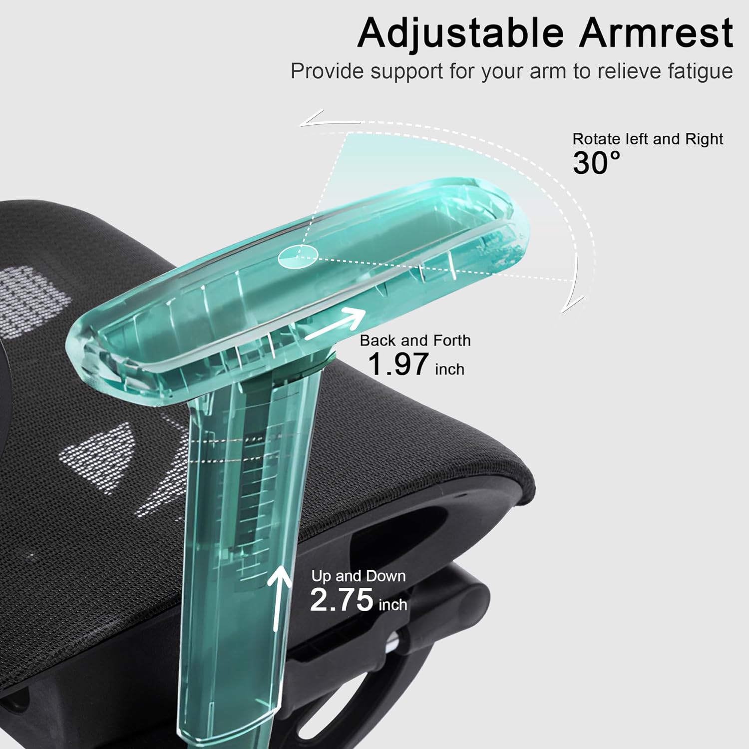 VECELO Swivel Ergonomic High Back Mesh Office Chair with Retractable Footrest