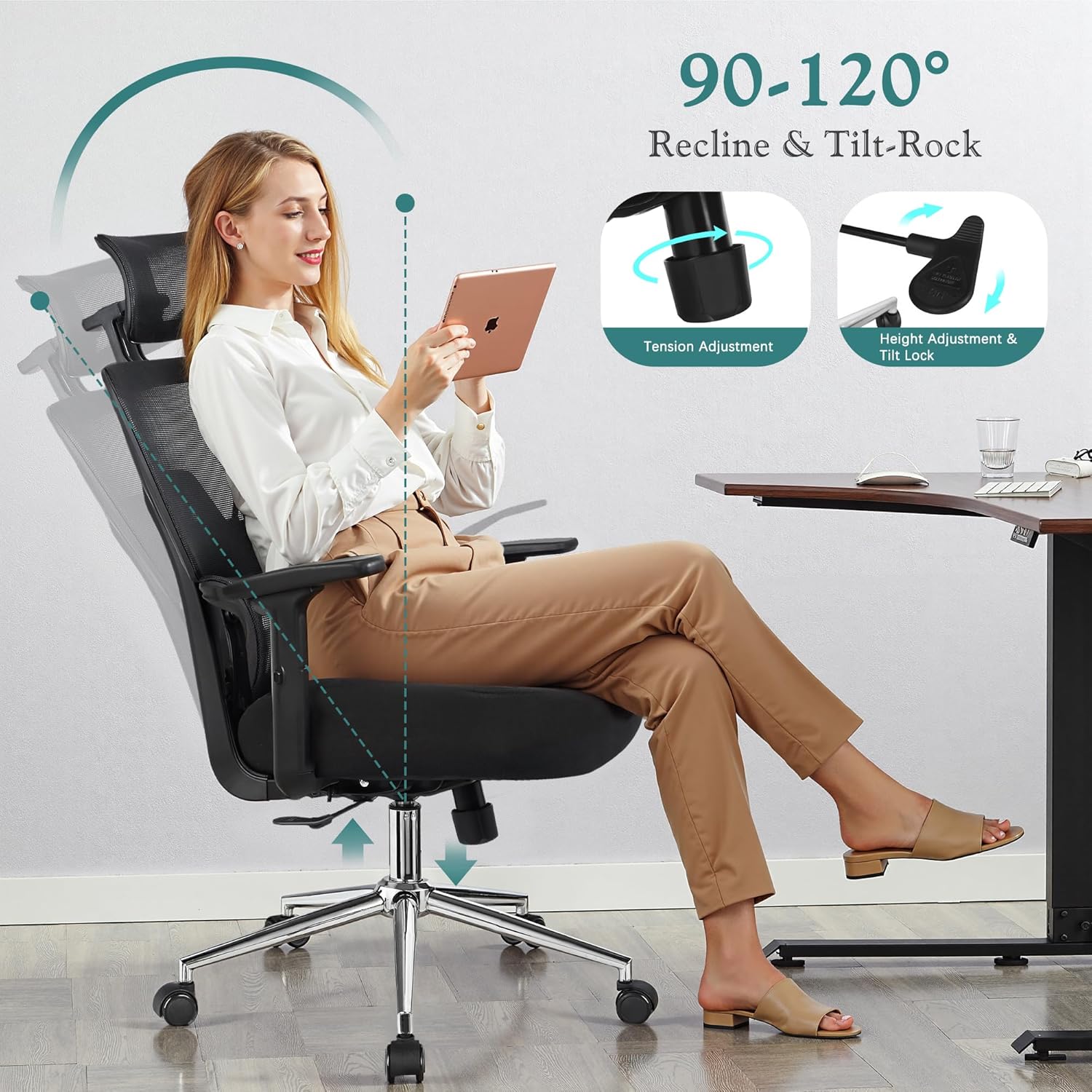 VECELO High Back Ergonomic Office Chair