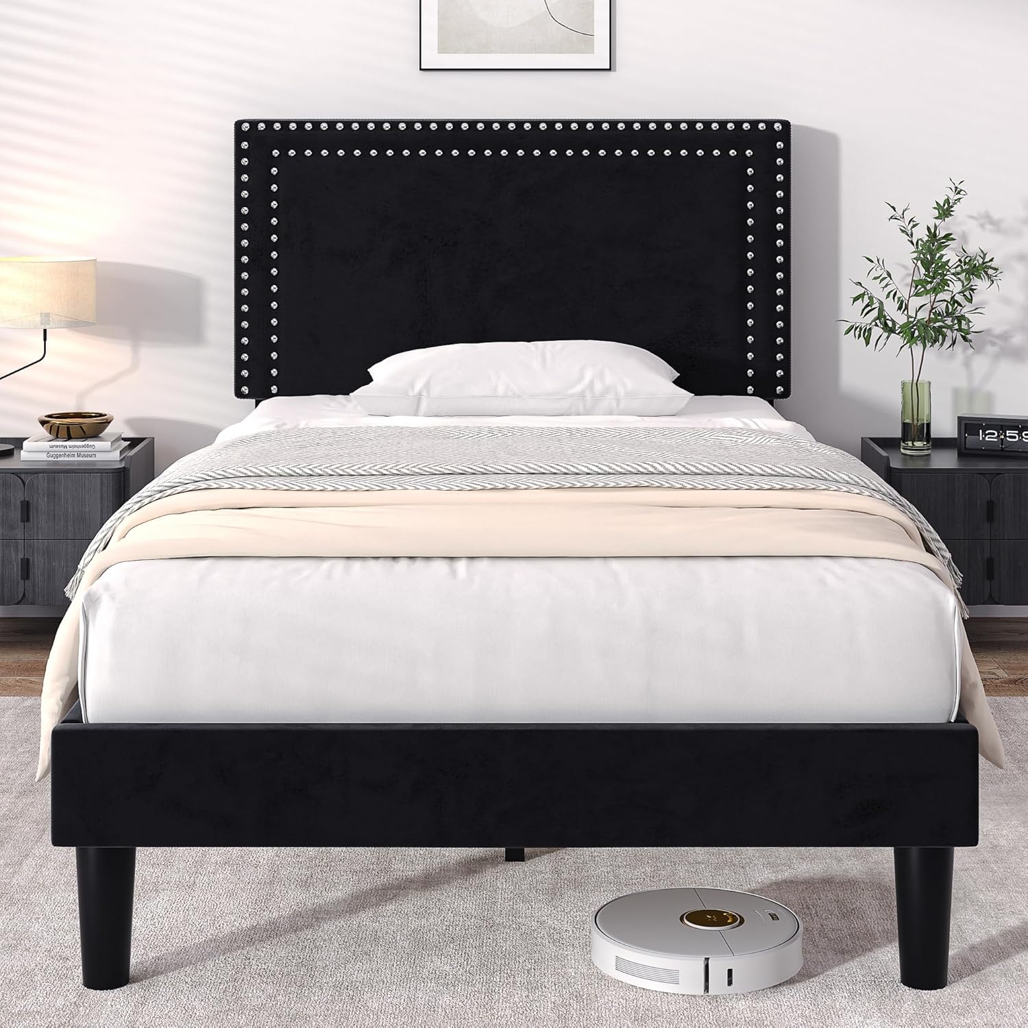 VECELO Modern Platform Bed Frame/Mattress Foundation