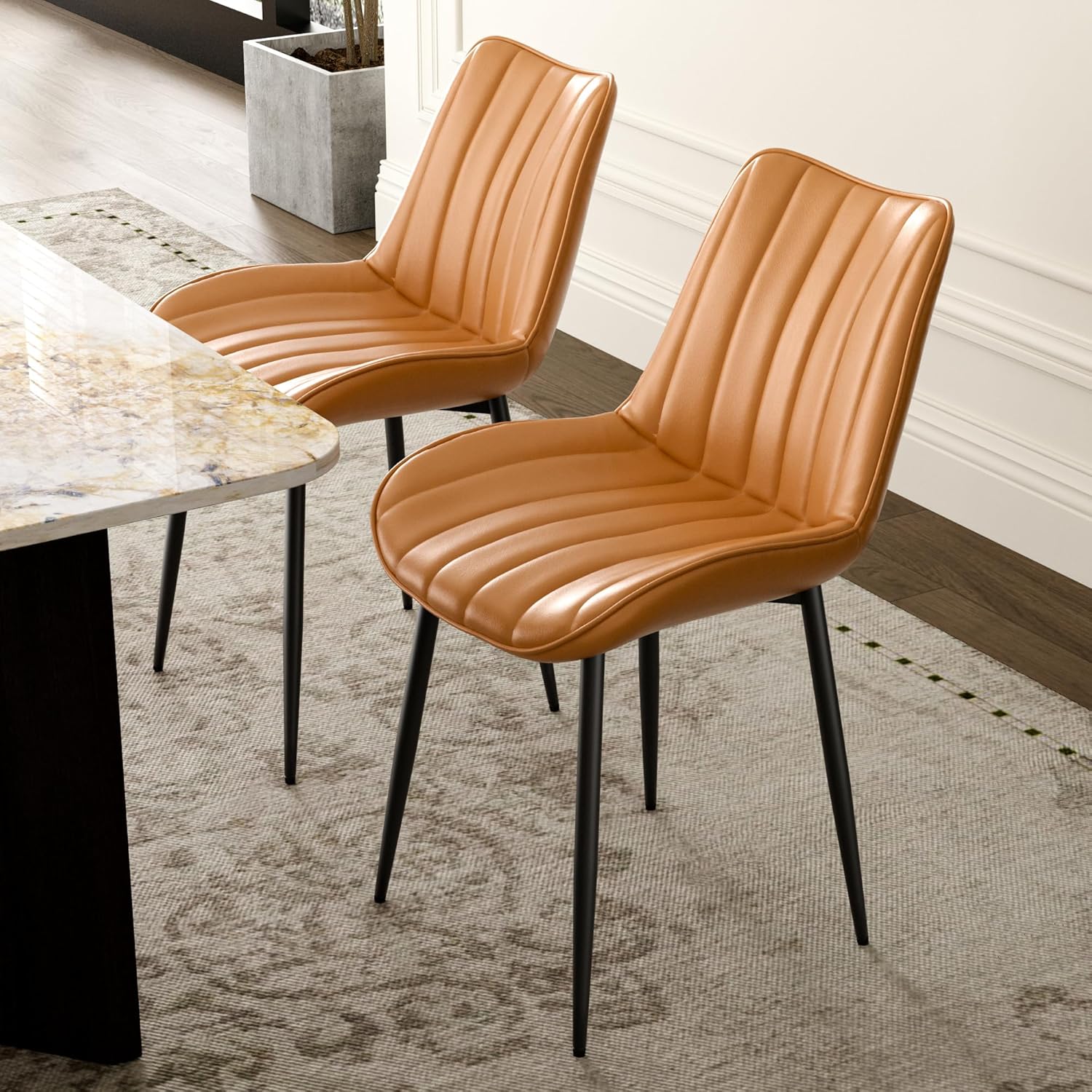 VECELO Dining Chairs Set of 2