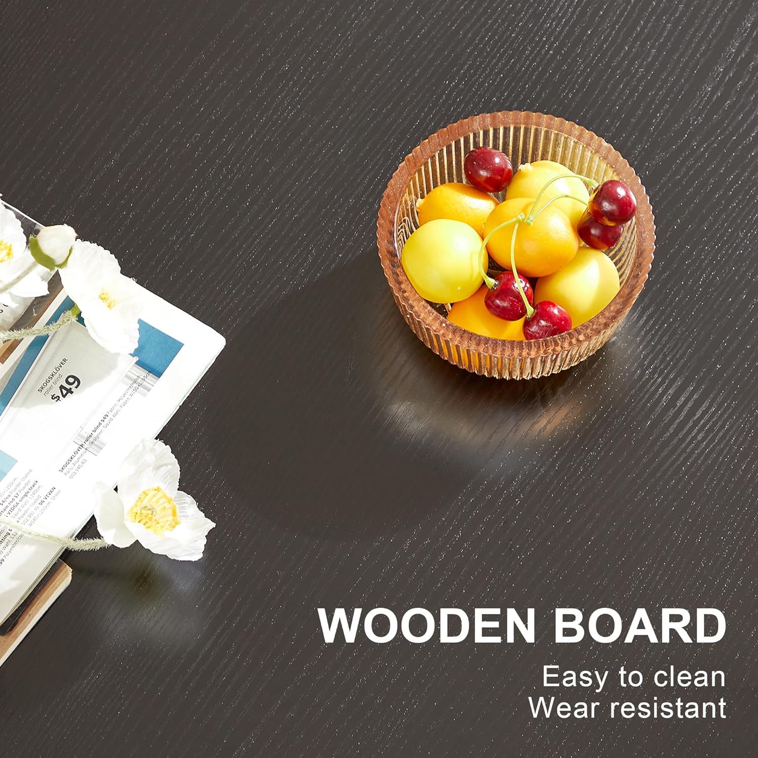 VECELO Wood Lift Top Coffee Table with Hidden Compartment and Storage Shelf