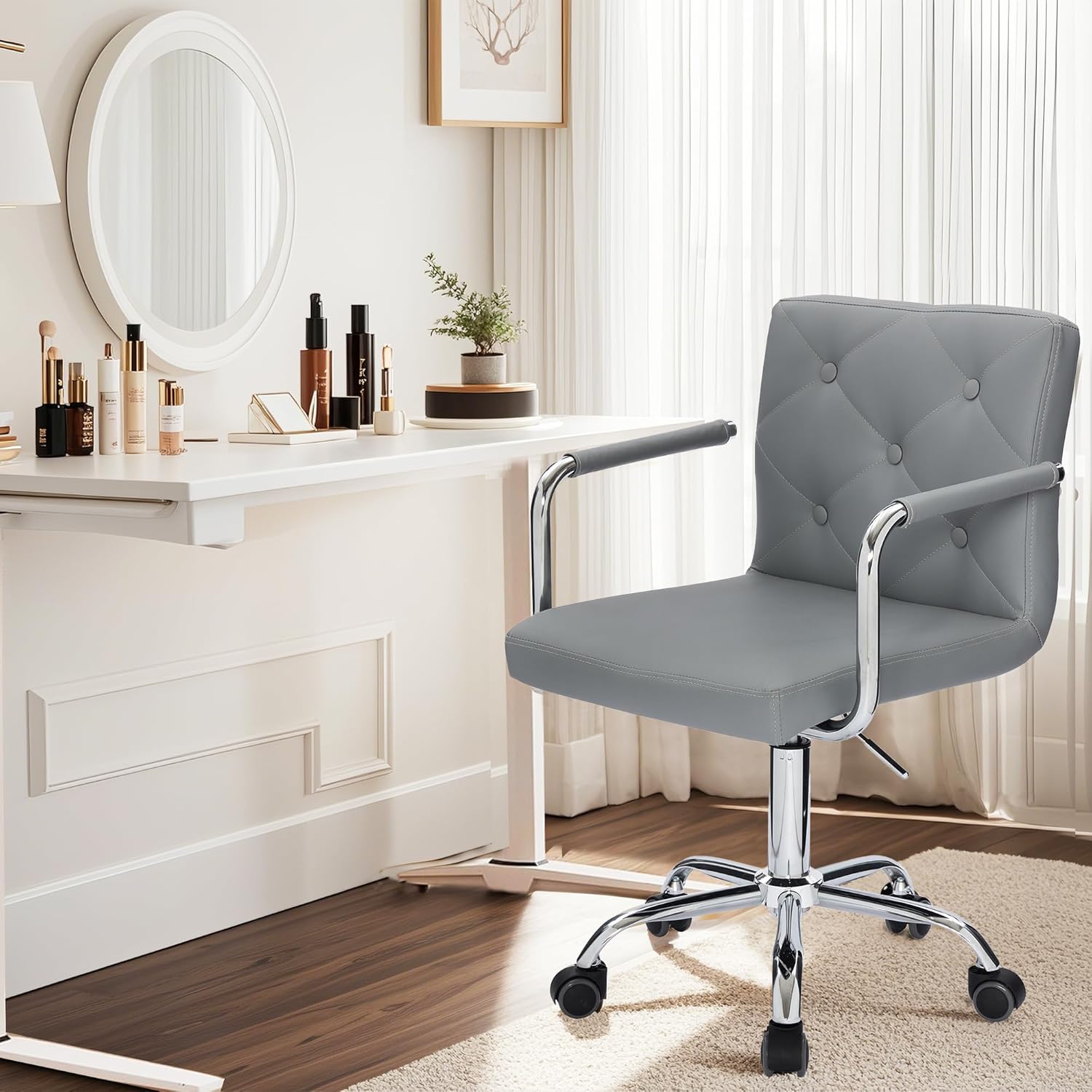 VECELO Mid-Back Home Office Desk Chair