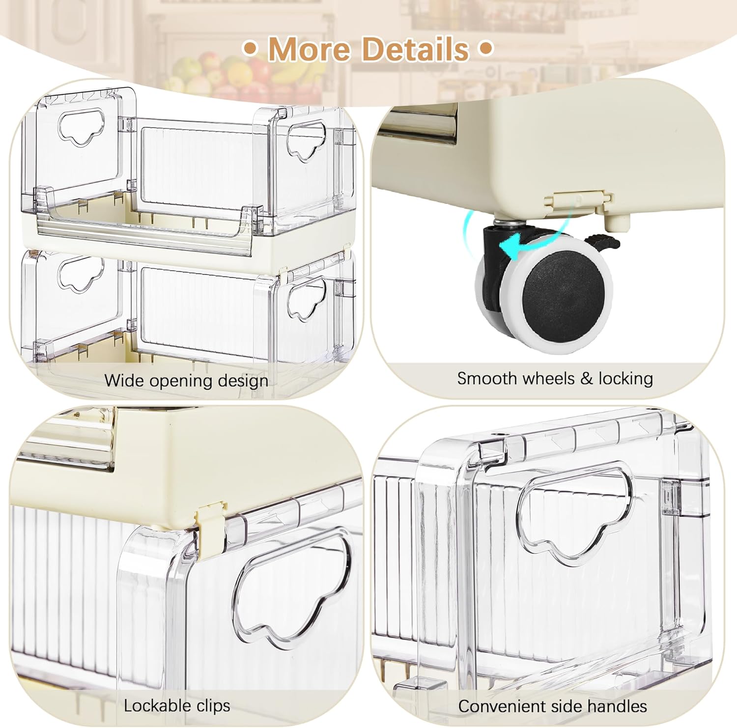 VECELO 3-Tier Fruit and Vegetable Basket