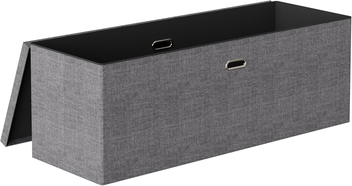VECELO 43'' Folding Storage Ottoman Bench