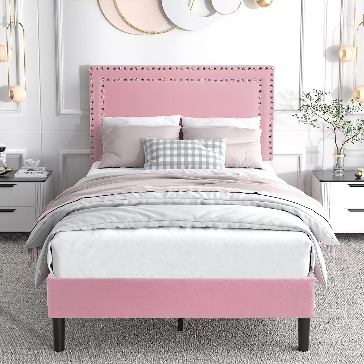 VECELO Modern Platform Bed Frame/Mattress Foundation