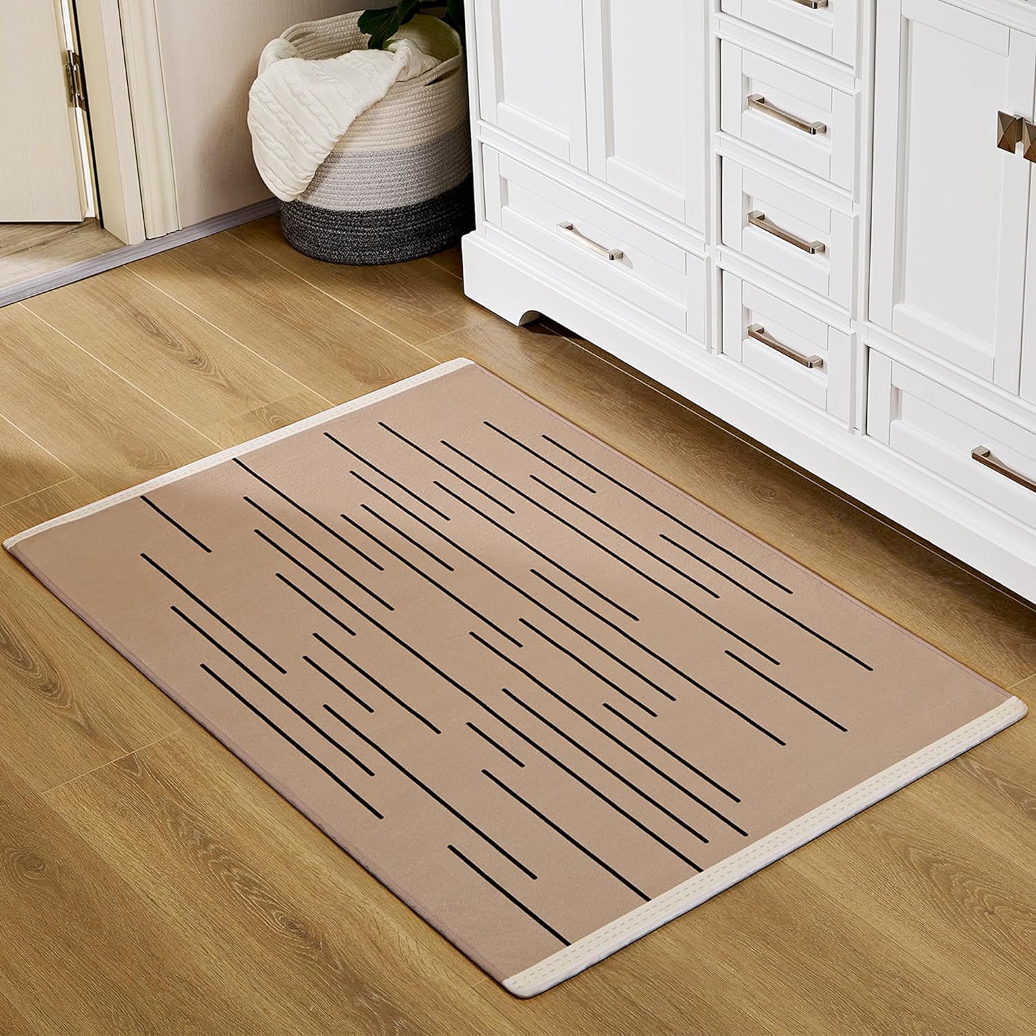 VECELO Front Door Mat Indoor Welcome Mat Outdoor, Absorbent Muddy Kitchen Rugs