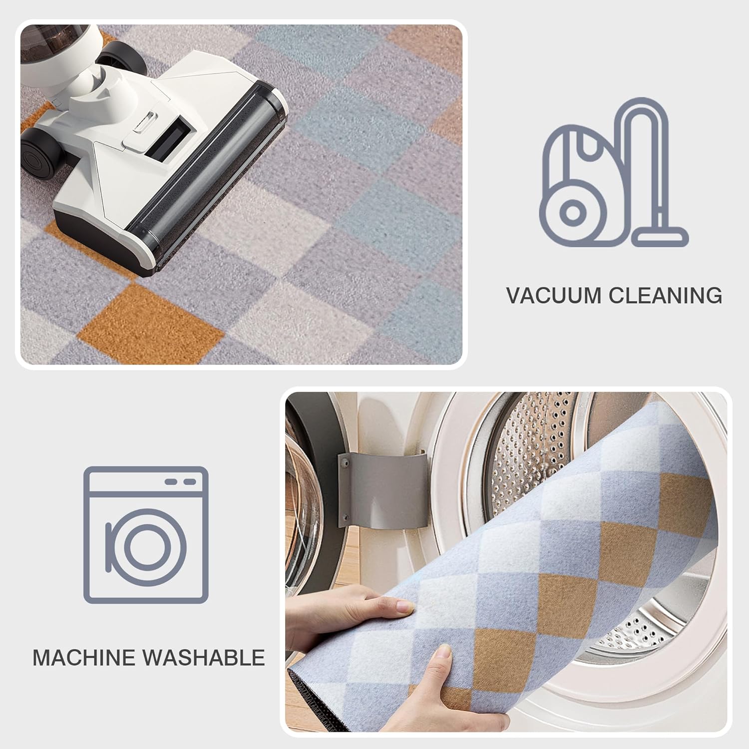 VECELO Outdoor Front Door Mat Outside Entrance, Low-Profile Welcome Mat - VECELO