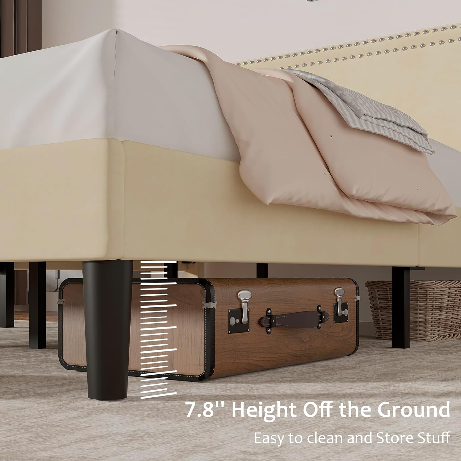 VECELO Modern Platform Bed Frame/Mattress Foundation