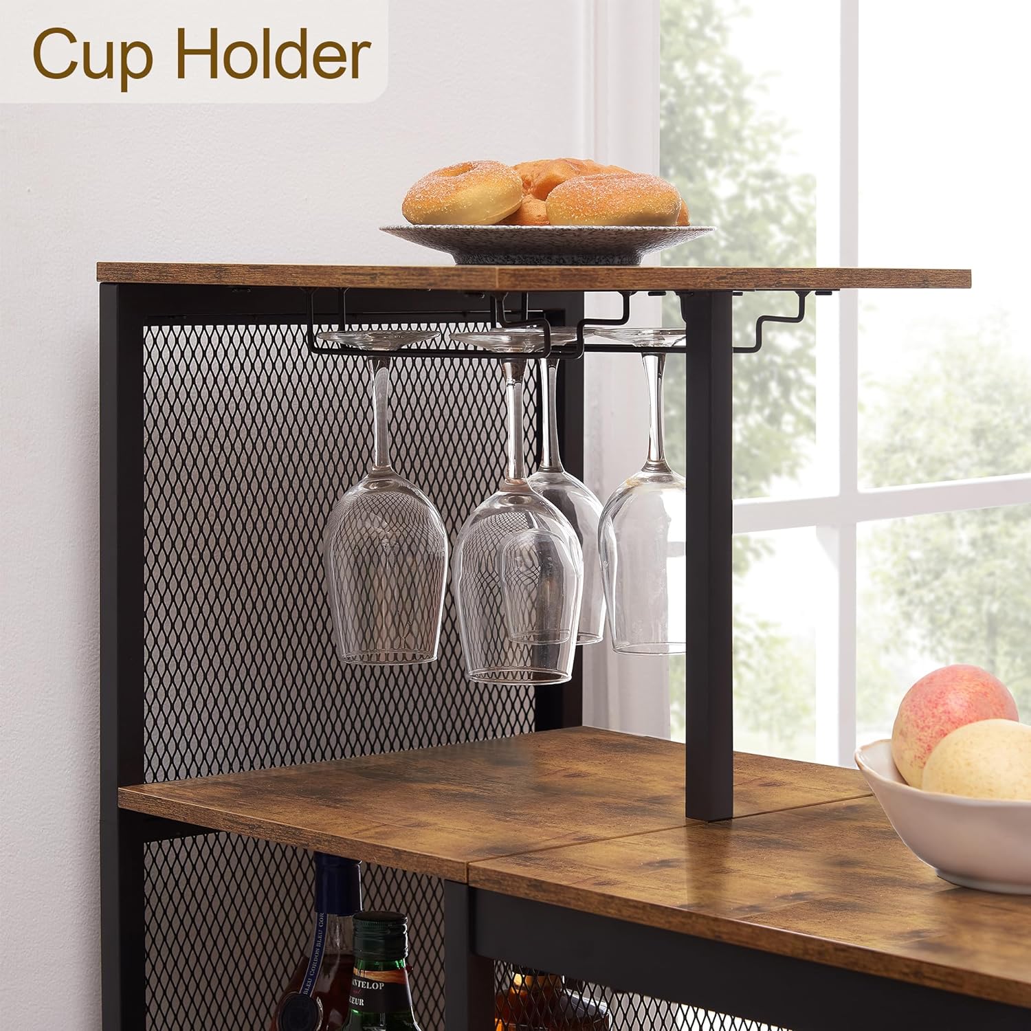 VECELO Bar Table and Chairs for 2 - VECELO