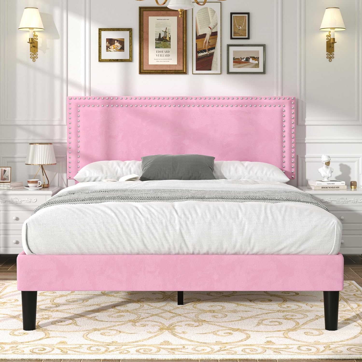 VECELO Modern Platform Bed Frame/Mattress Foundation