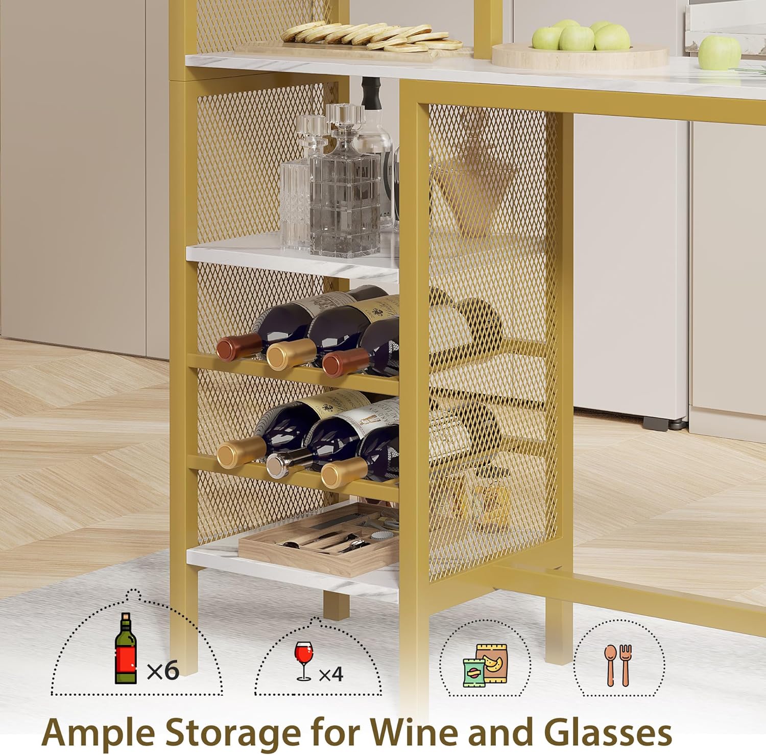 VECELO Bar Table and Chairs Set for 2 - VECELO