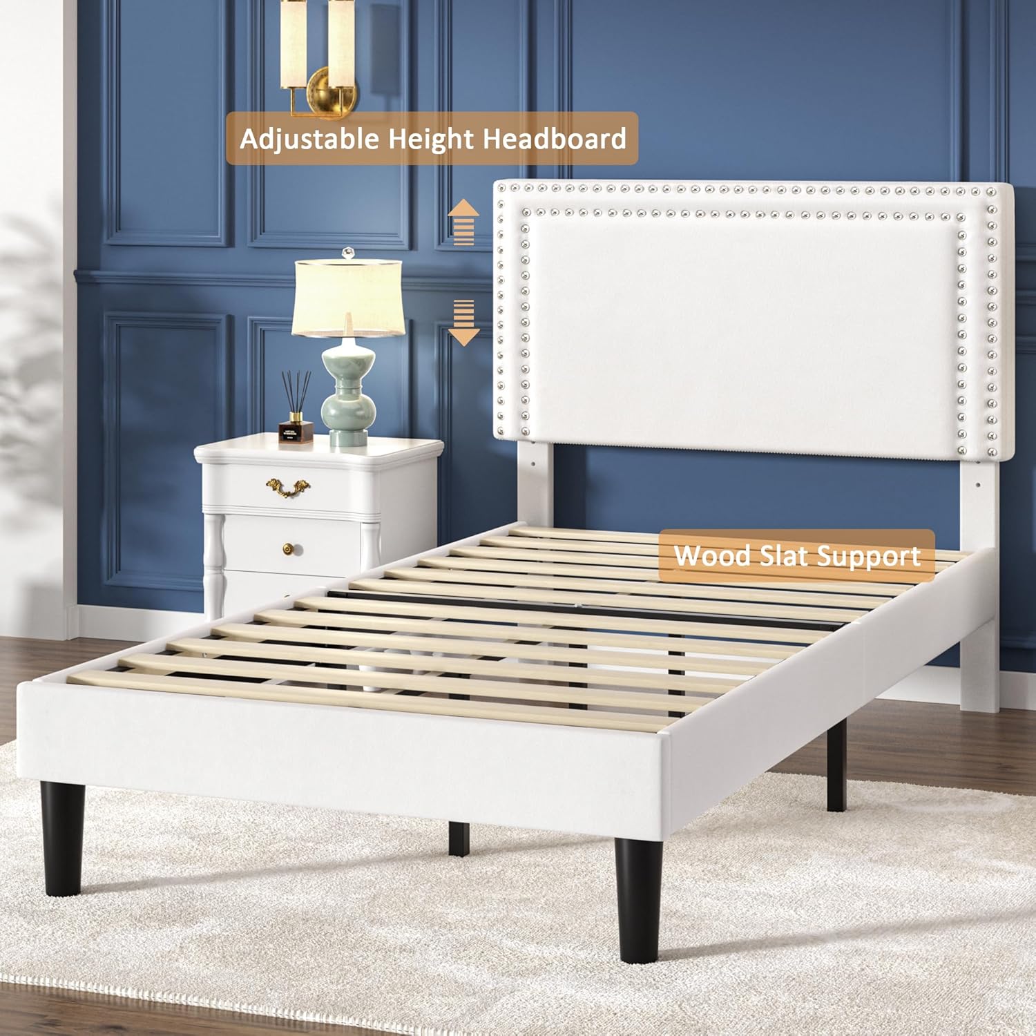 VECELO Modern Platform Bed Frame/Mattress Foundation
