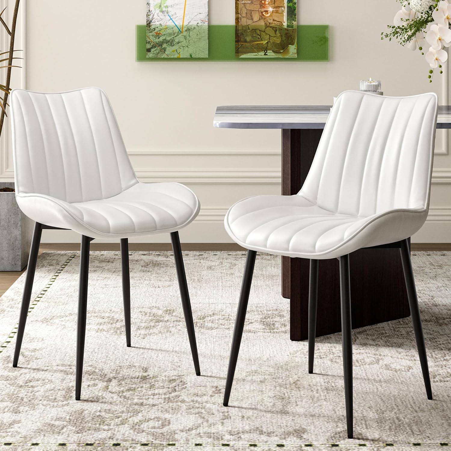 VECELO Dining Chairs Set of 2