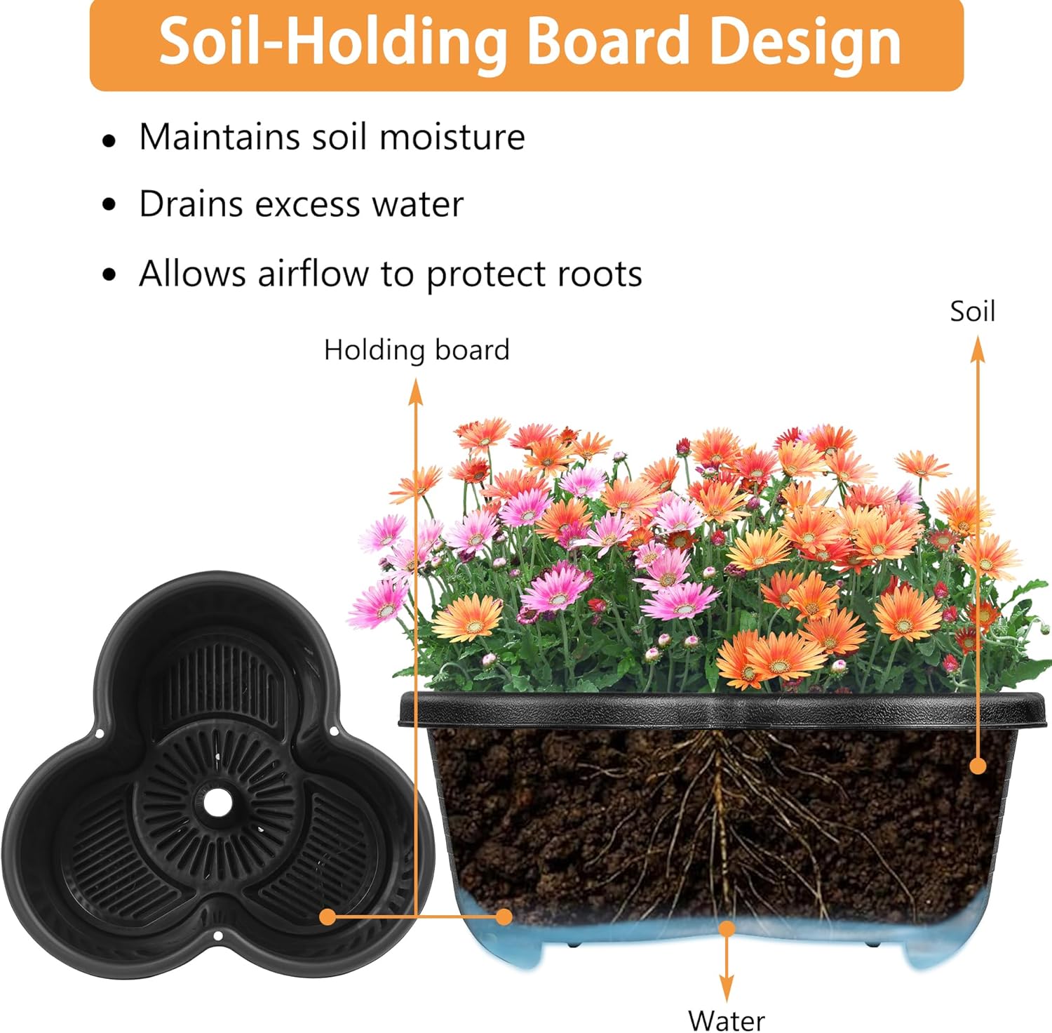 VECELO 5 Tier Vertical Garden Planter