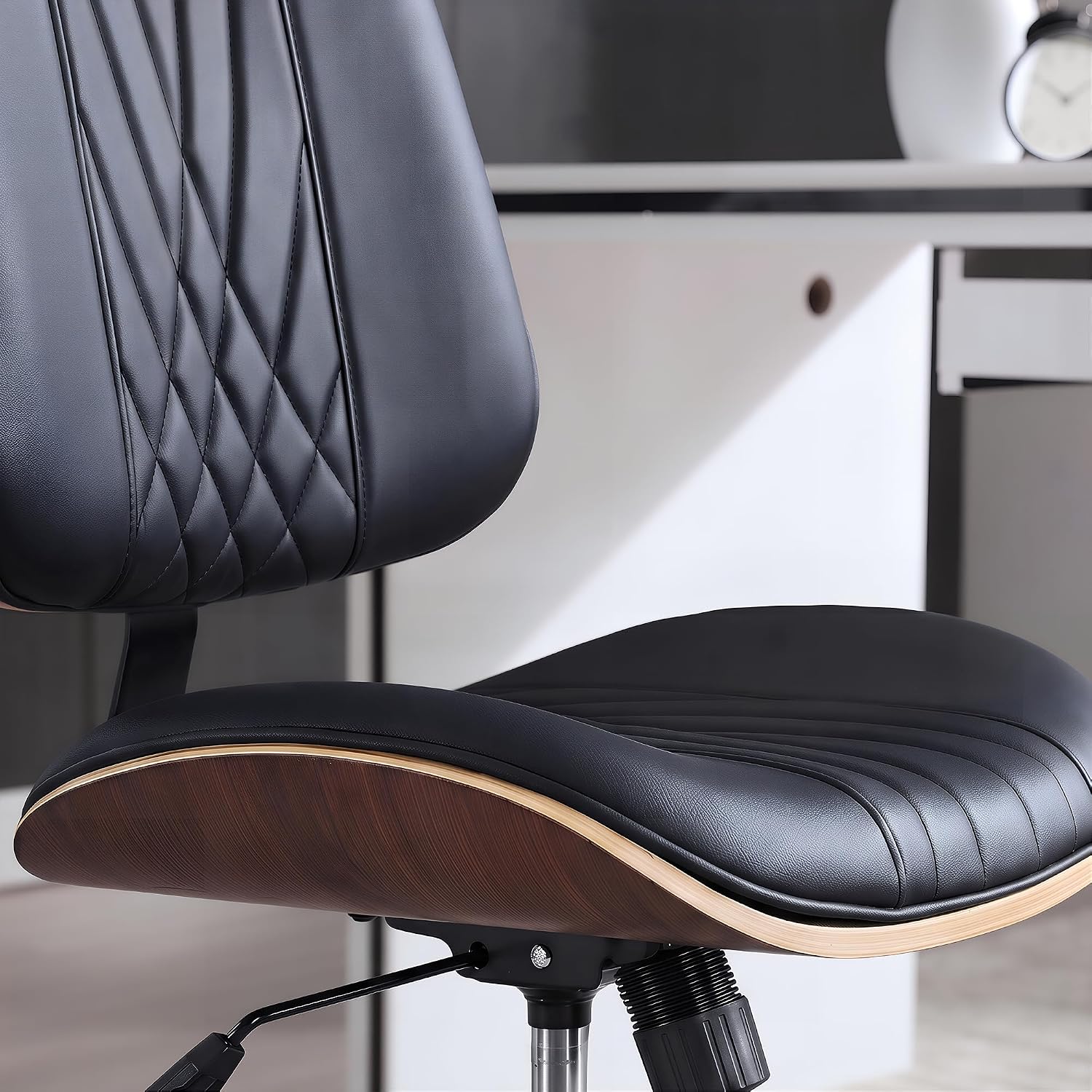 VECELO Armless Office, Computer, Desk Chair with Wheels