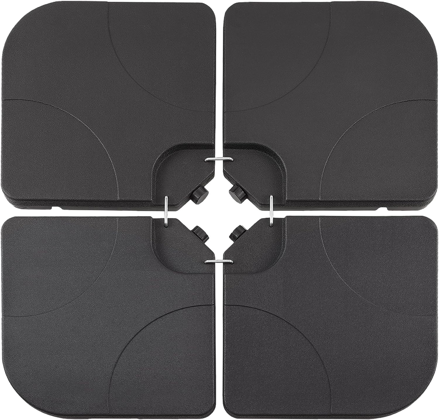 VECELO 4-Piece Heavy-Duty Cantilever Offset Patio Umbrella Base/Stand Outdoor - VECELO