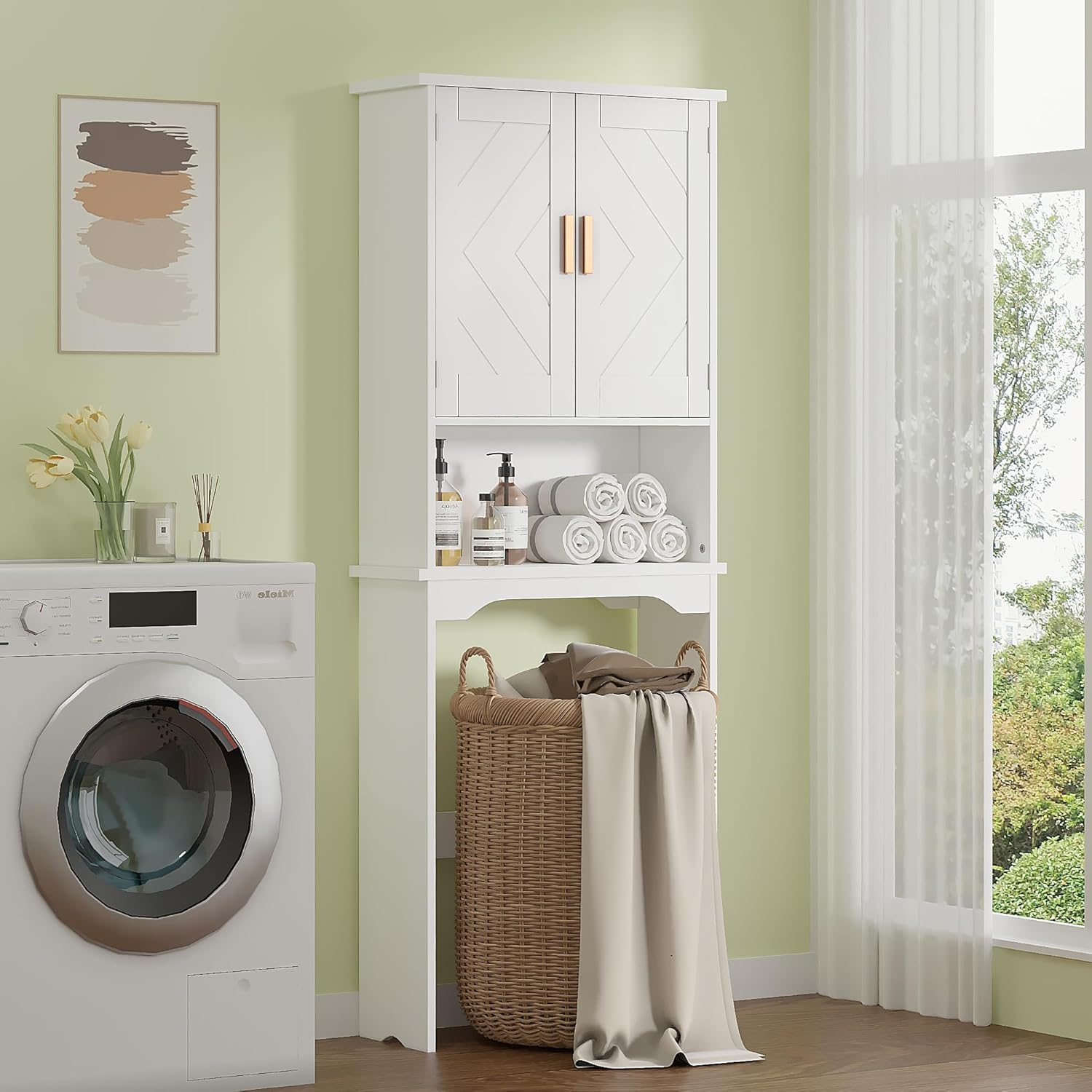 VECELO Over The Toilet Storage Cabinet - VECELO