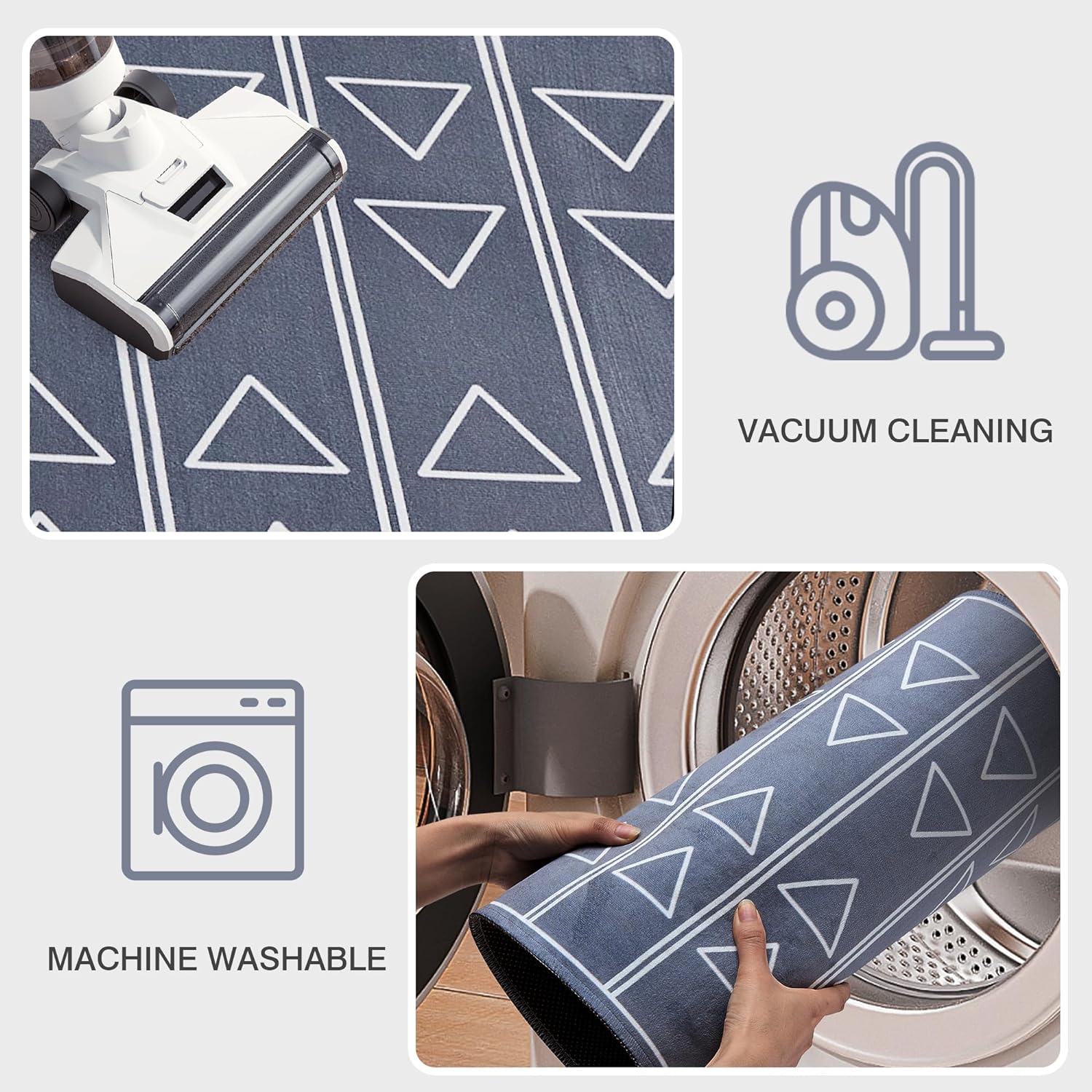 VECELO Outdoor Front Door Mat Outside Entrance, Low-Profile Welcome Mat - VECELO