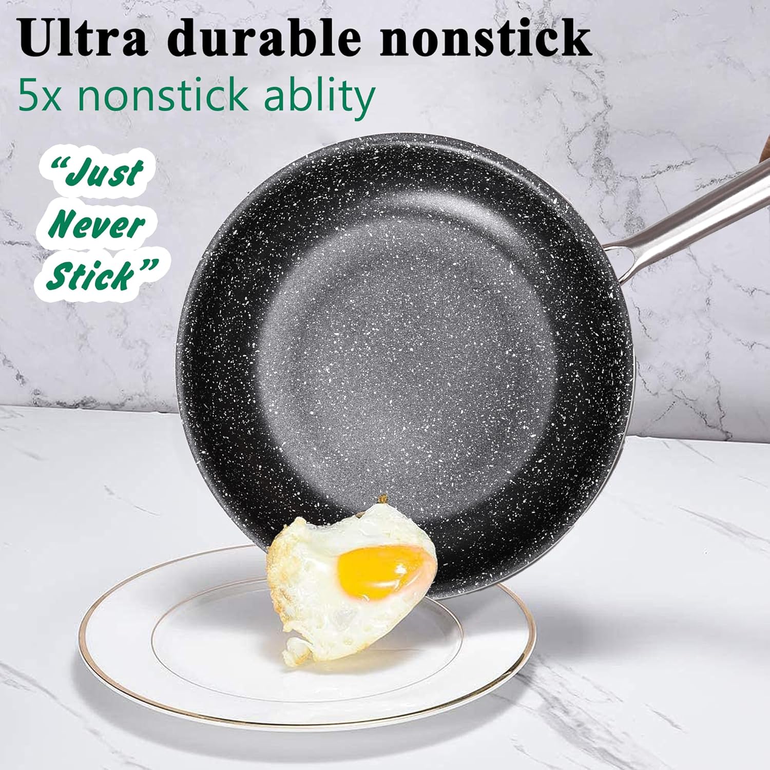 VECELO 20pcs Pots and Pans Set Non Stick - VECELO