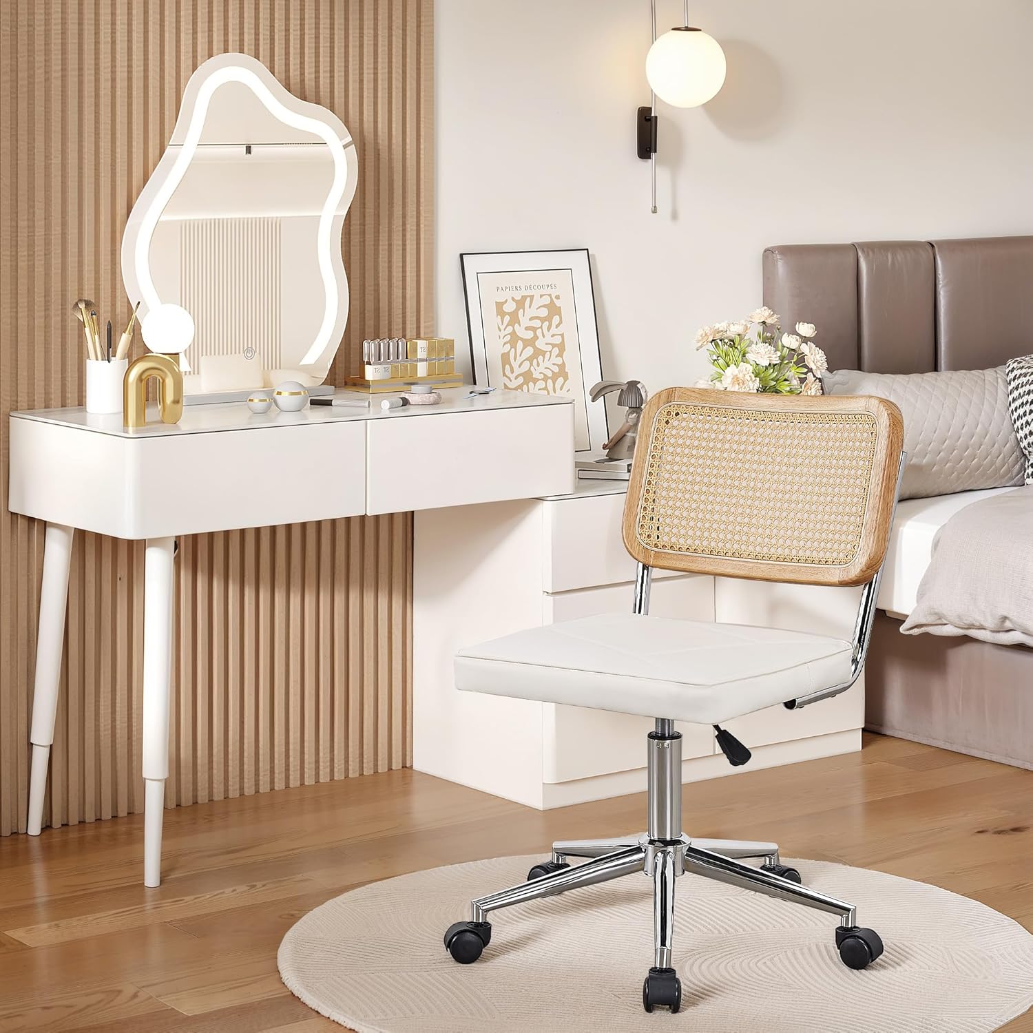 VECELO PU Leather Home Office Chair