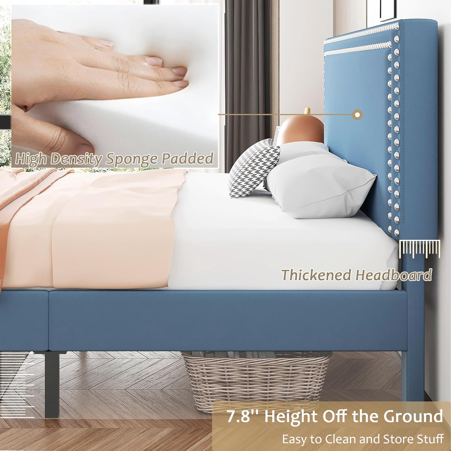 VECELO Modern Platform Bed Frame/Mattress Foundation