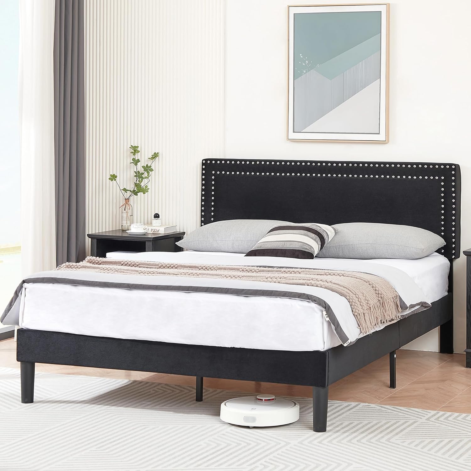 VECELO Modern Platform Bed Frame/Mattress Foundation