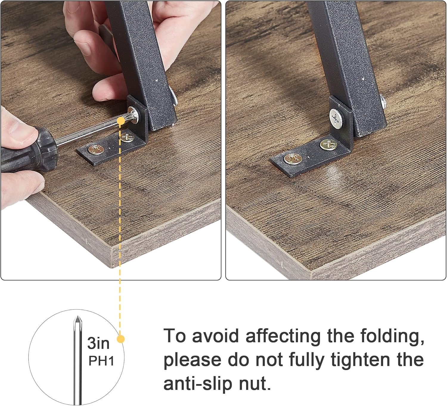 VECELO Folding TV Tray for Eating Set of 2