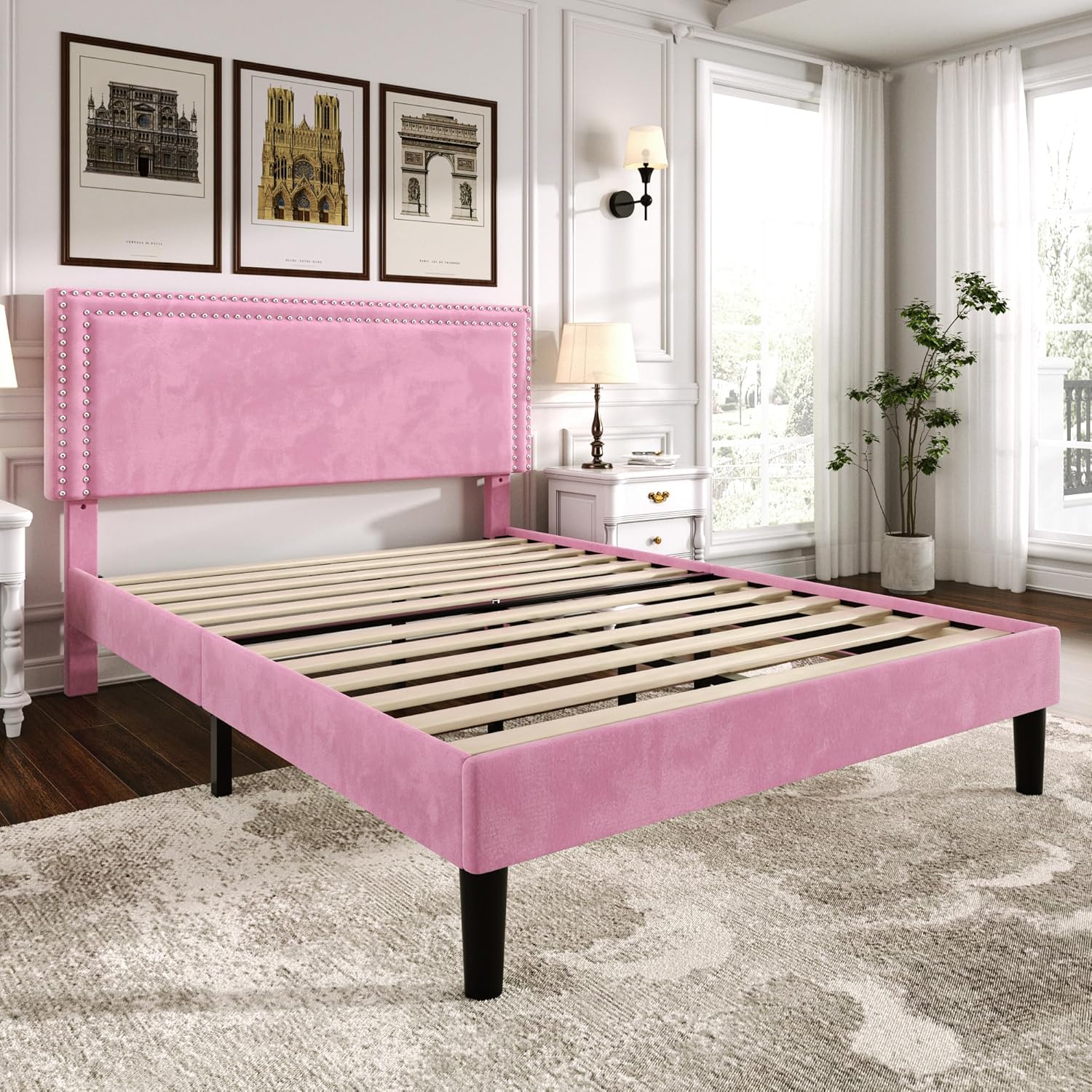 VECELO Modern Platform Bed Frame/Mattress Foundation