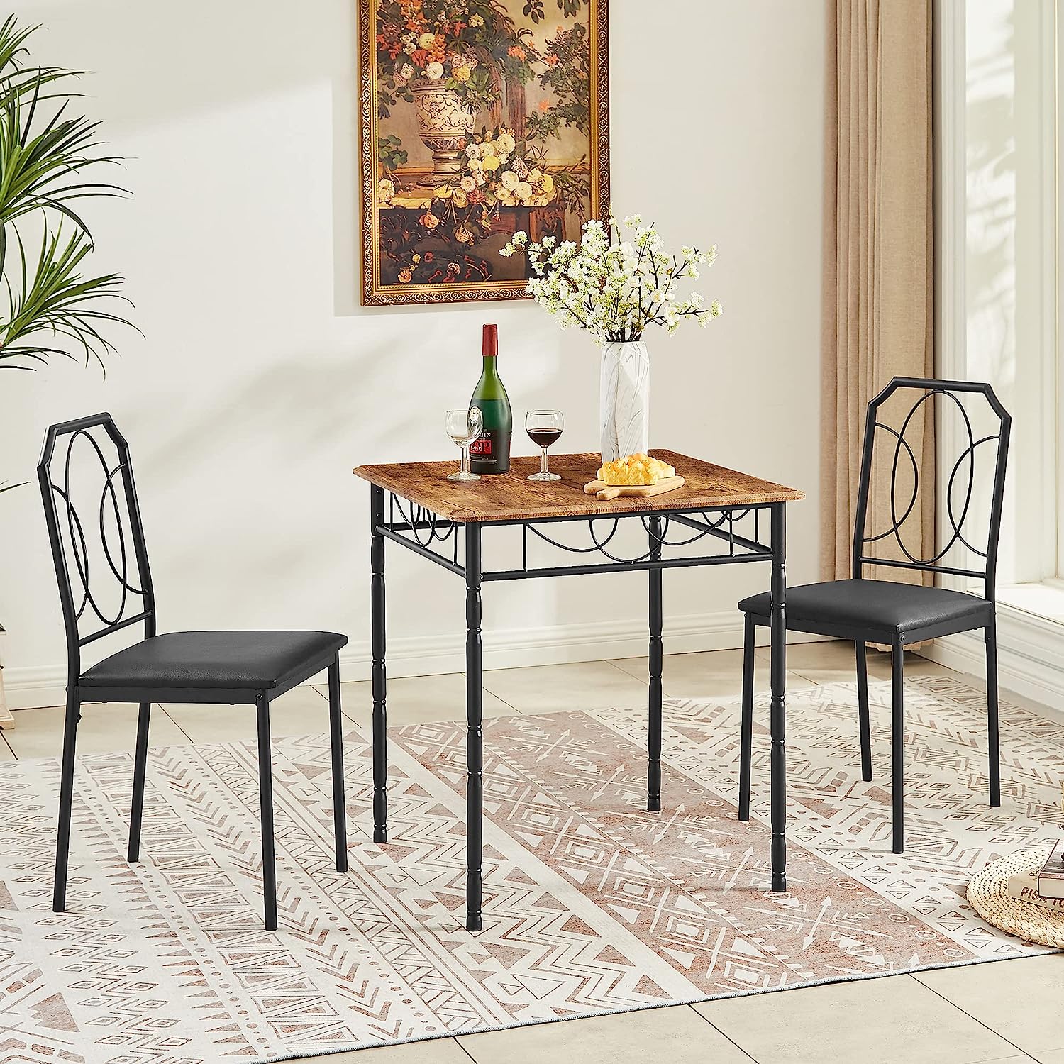 VECELO Modern 5 Pieces Dining Table Set